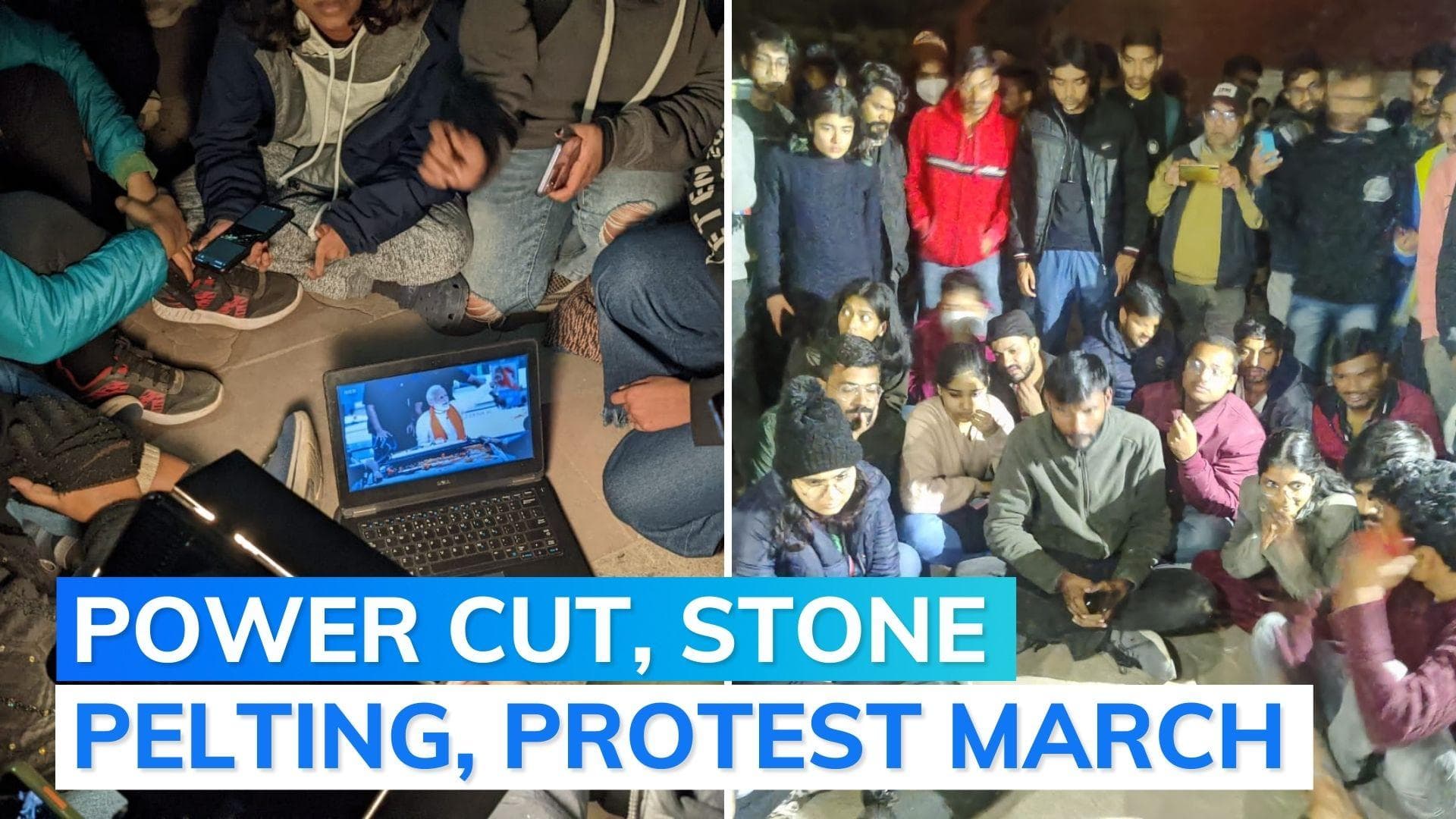JNU: stone-pelting at those watching BBC documentary on PM Modi, claim students; ABVP blamed