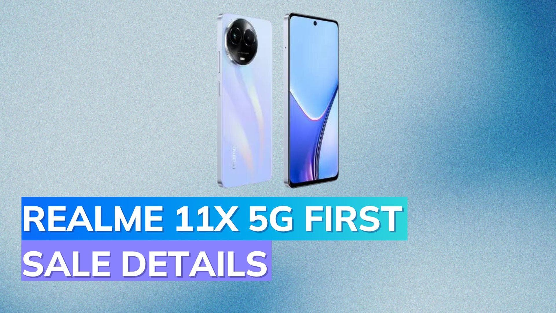 Realme 11x 5G first sale today in India: Check price, specs, camera, processor, and where to buy