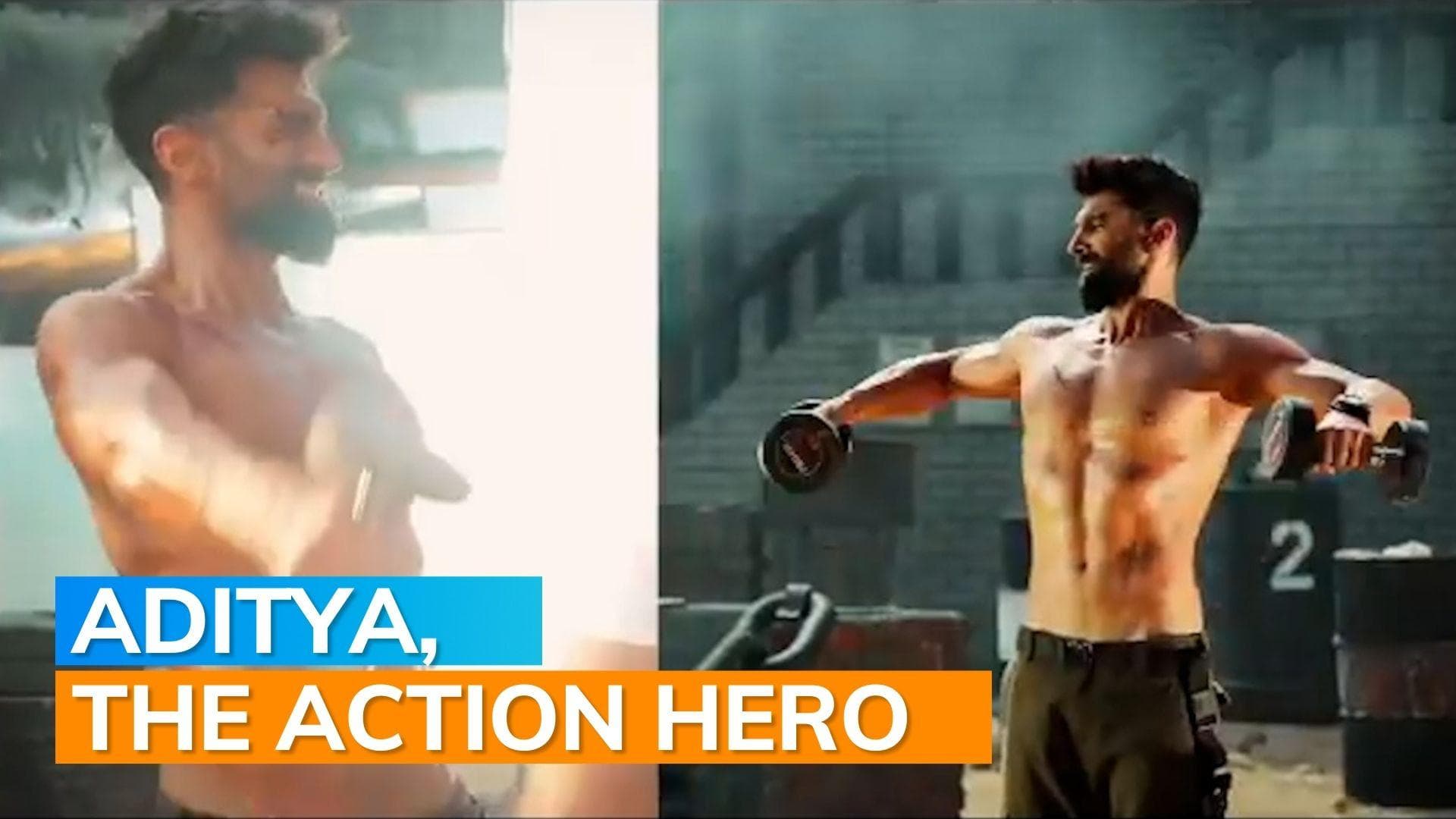 'Rashtra Kavach Om': Aditya Roy Kapur goes through intense practice sessions, shares BTS clip 