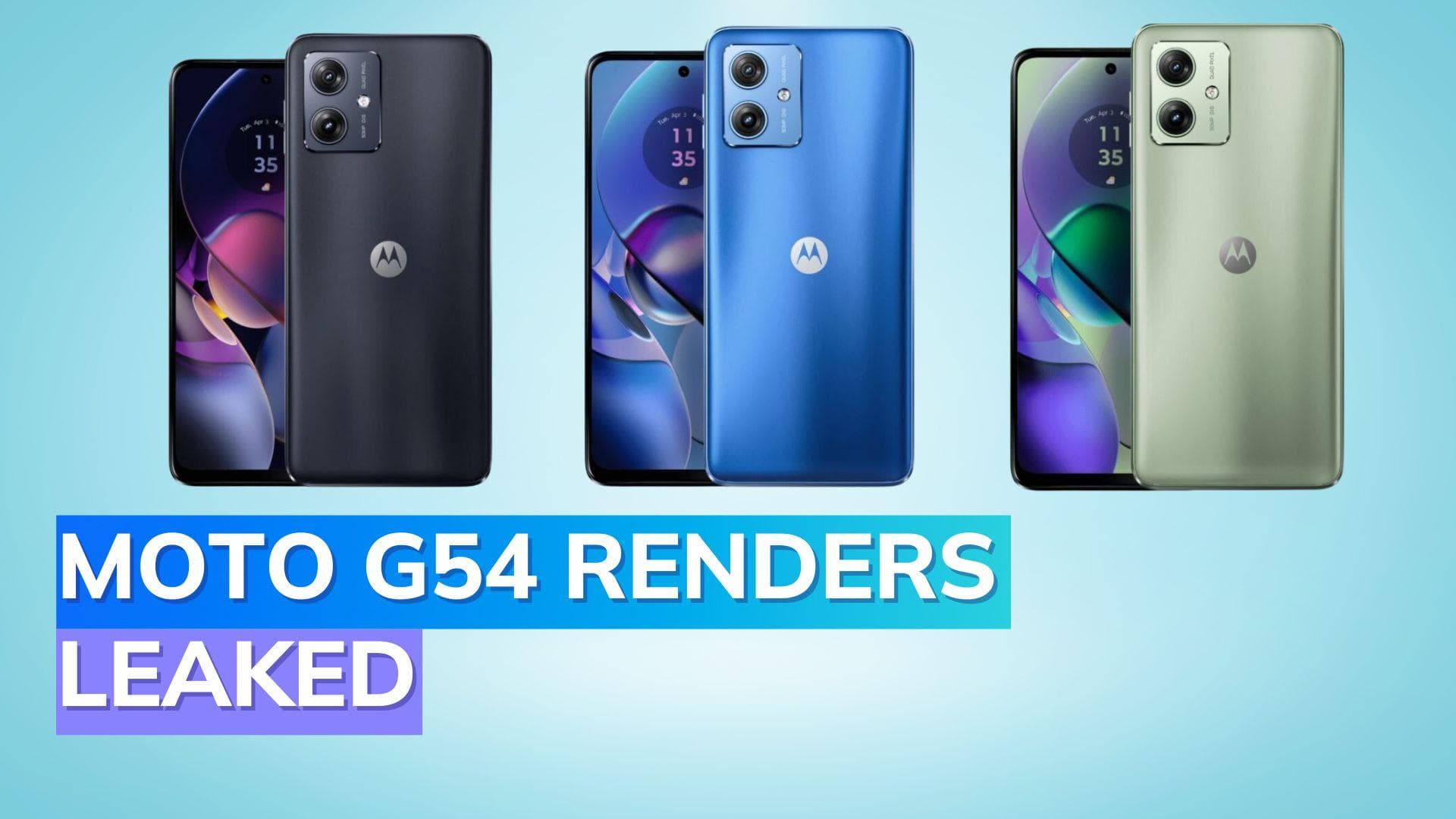Moto G54 Leaks: Official press renders reveal new colour options and specifications