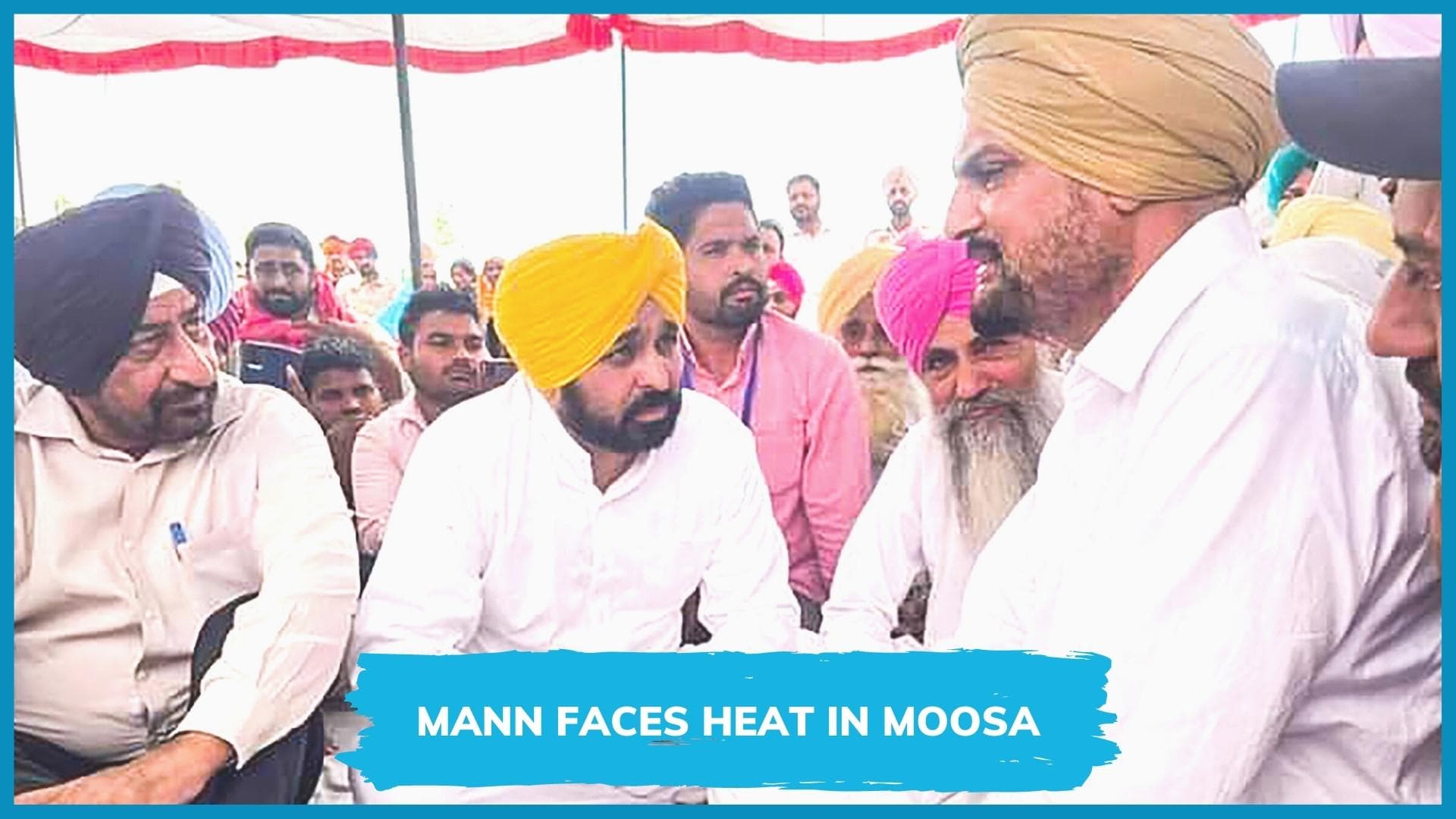 Bhagwant Mann meets Sidhu Moose Wala's family amid protests