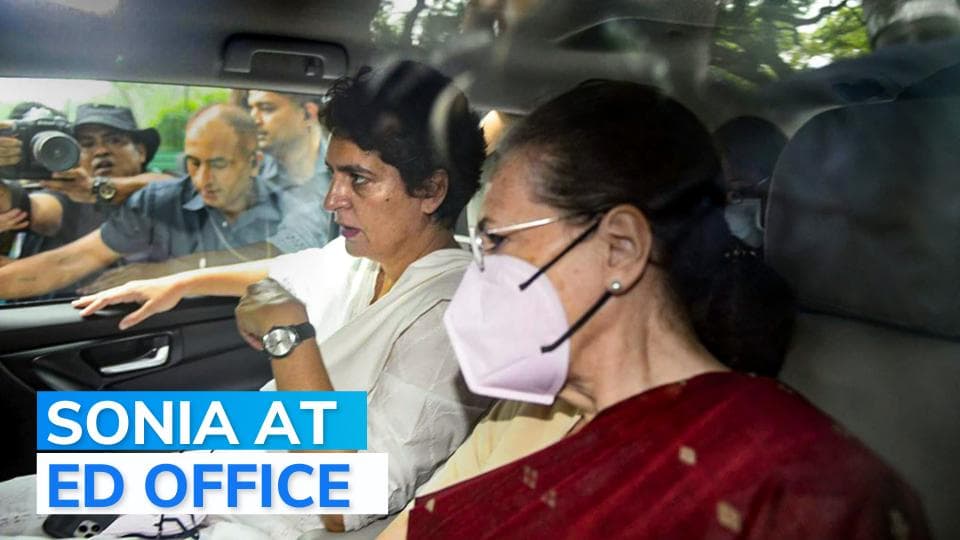 National Herald case: Congress chief Sonia Gandhi appears before ED