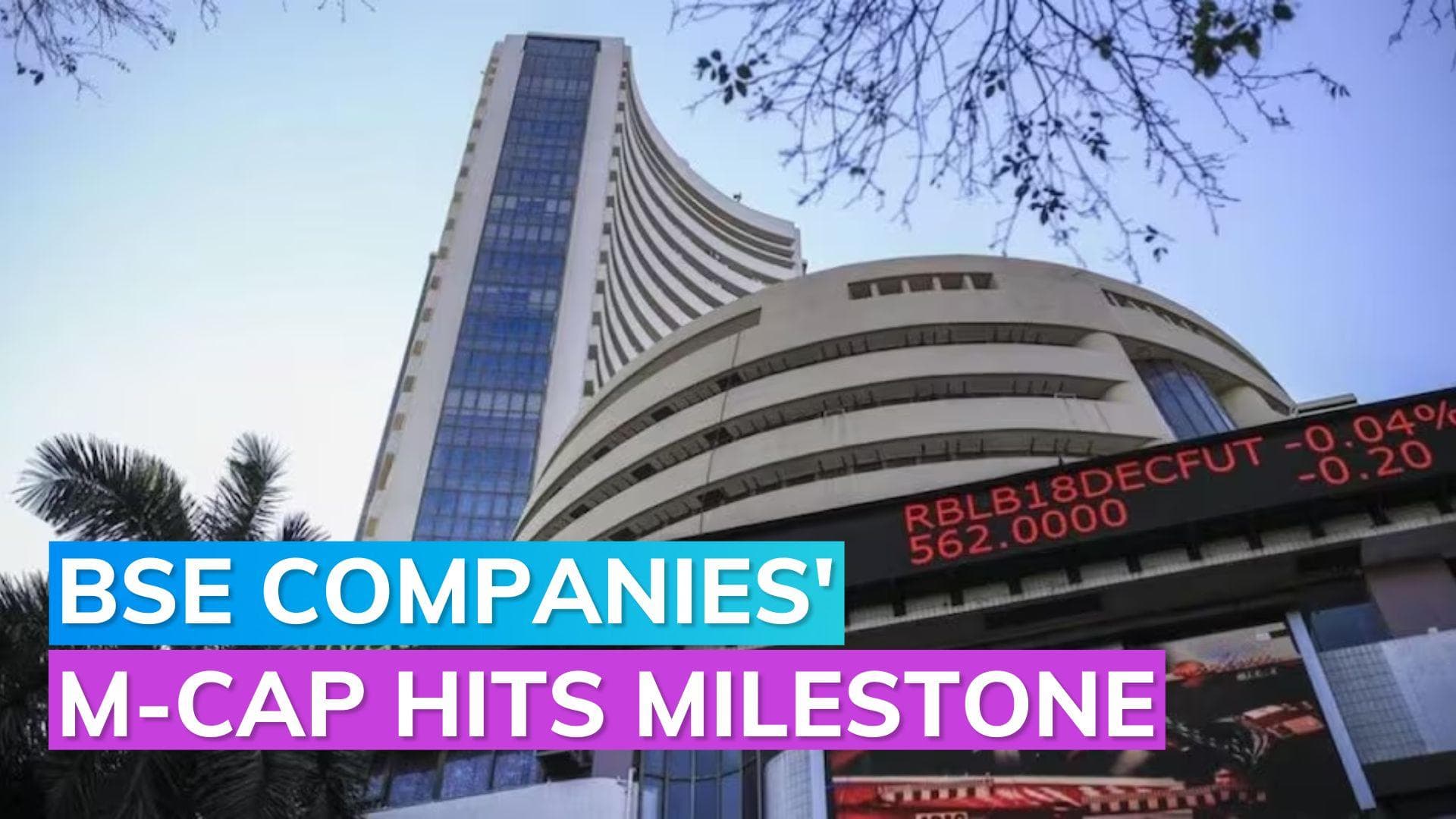 BSE listed companies' market capitalisation hits $4 trillion for the first time ever