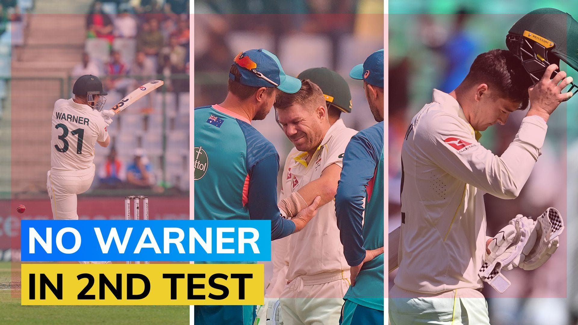 IND vs AUS: David Warner ruled out of Delhi Test, Matt Renshaw named concussion substitute