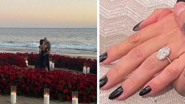 Kourtney Kardashian is engaged to Travis Barker, and we are loving the dreamy engagement photos