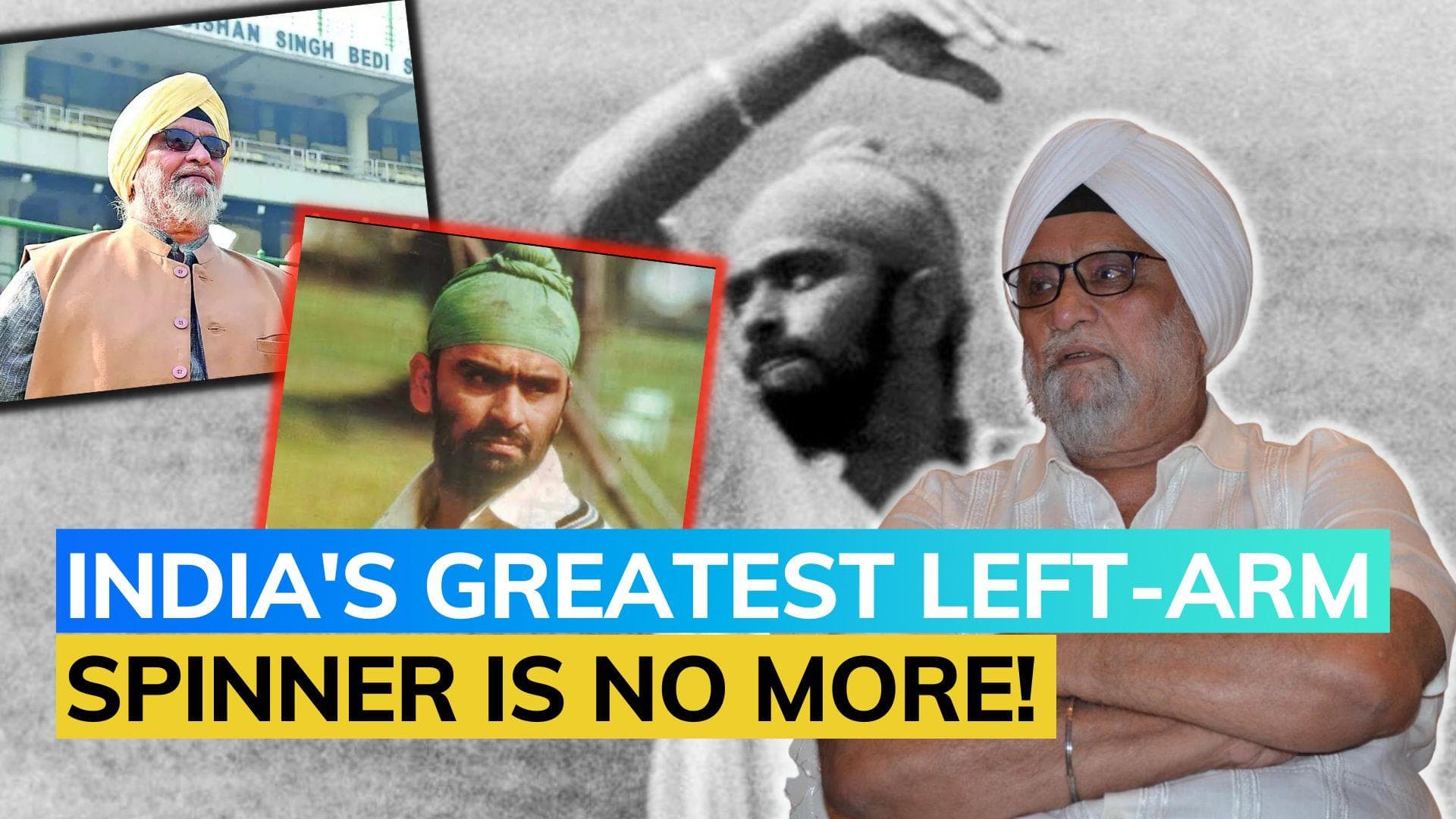 Legendary Indian spinner Bishan Singh Bedi passes away aged 77