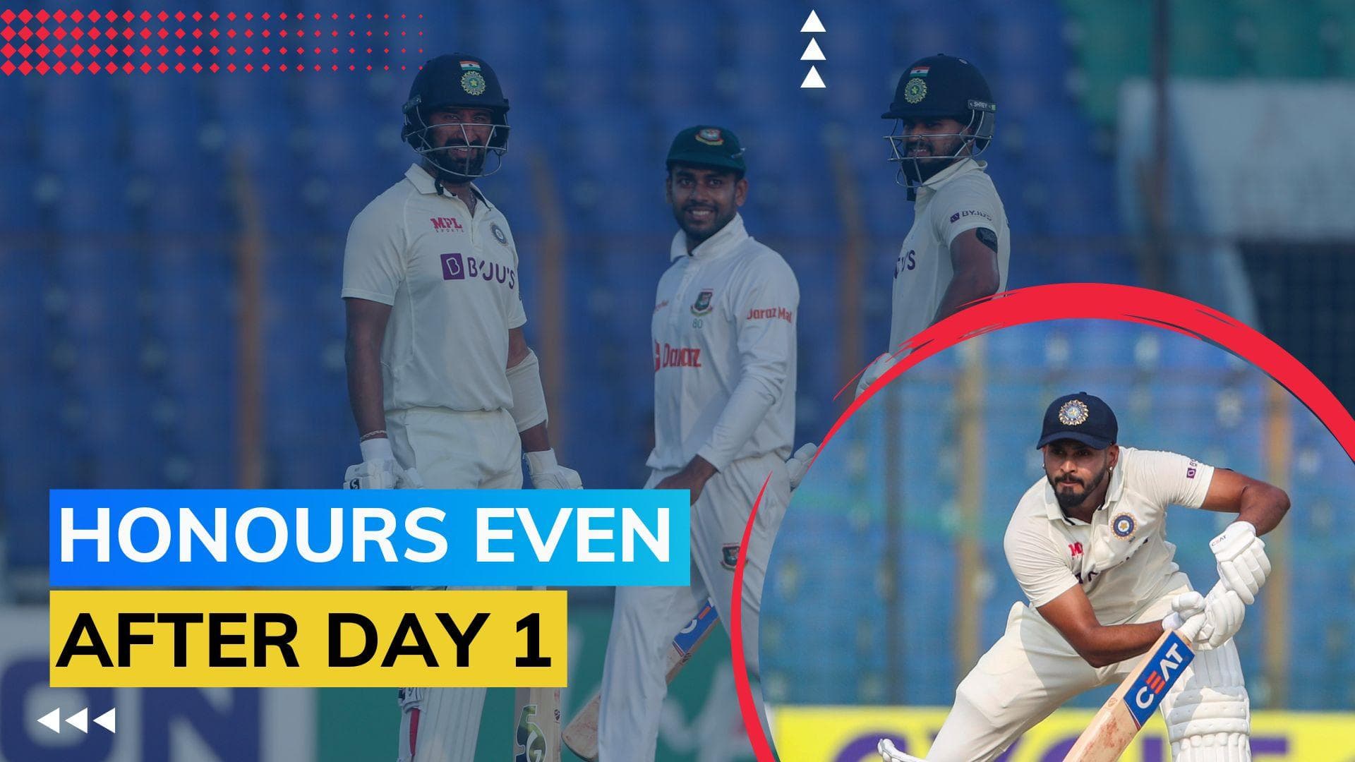 IND vs BAN 1st Test: Bangladesh bounce back in final session; India 278-6 at stumps on Day 1