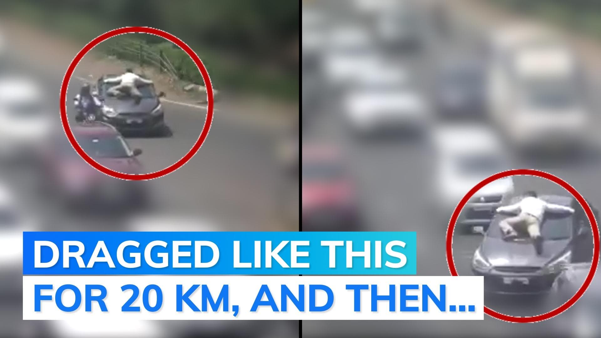 On cam: cop dragged on car being driven by man allegedly high on drugs