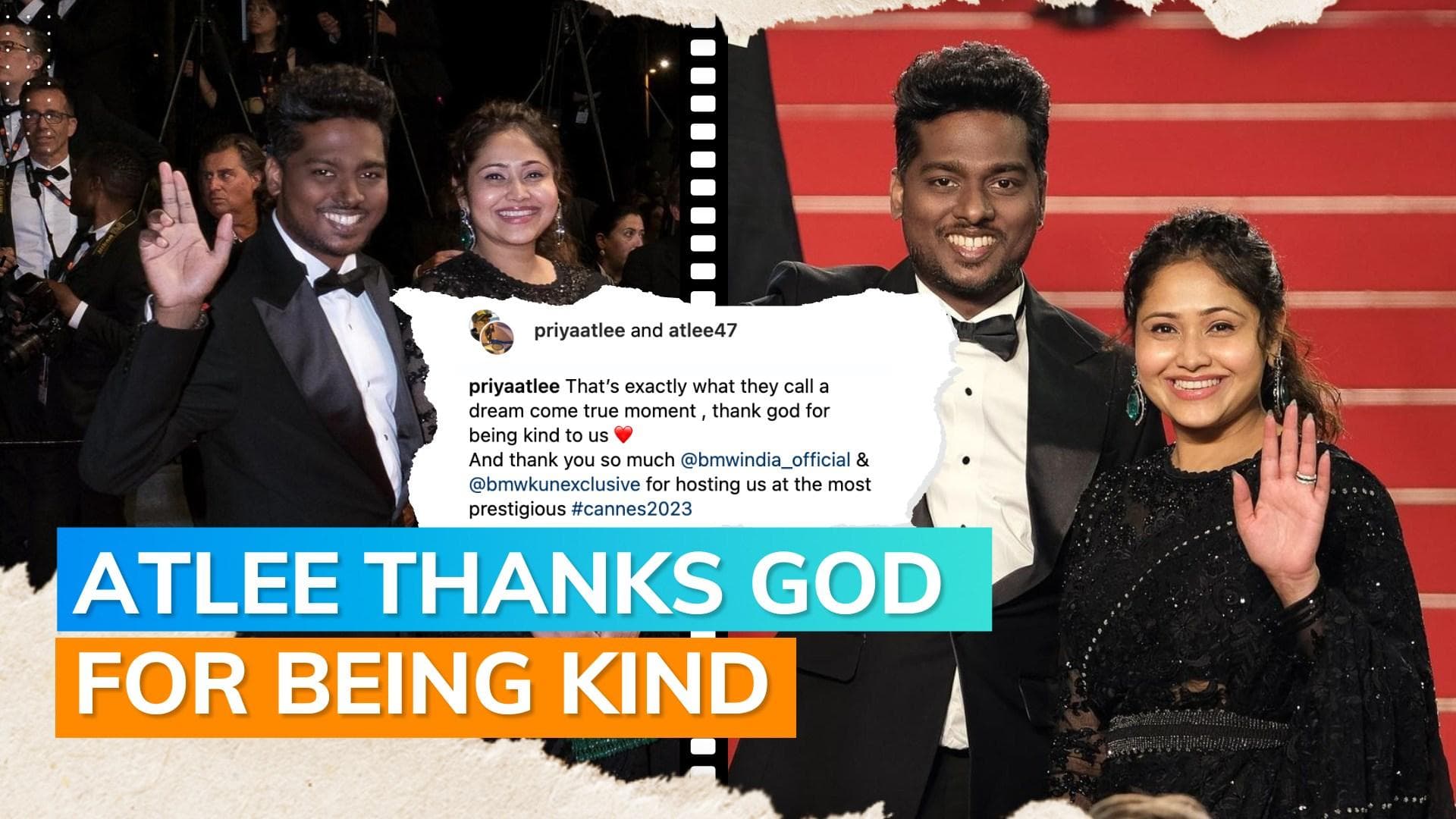 Cannes 2023: ‘Jawan’ director Atlee & wife Priya make their red-carpet debut; call it a ‘dream come true'