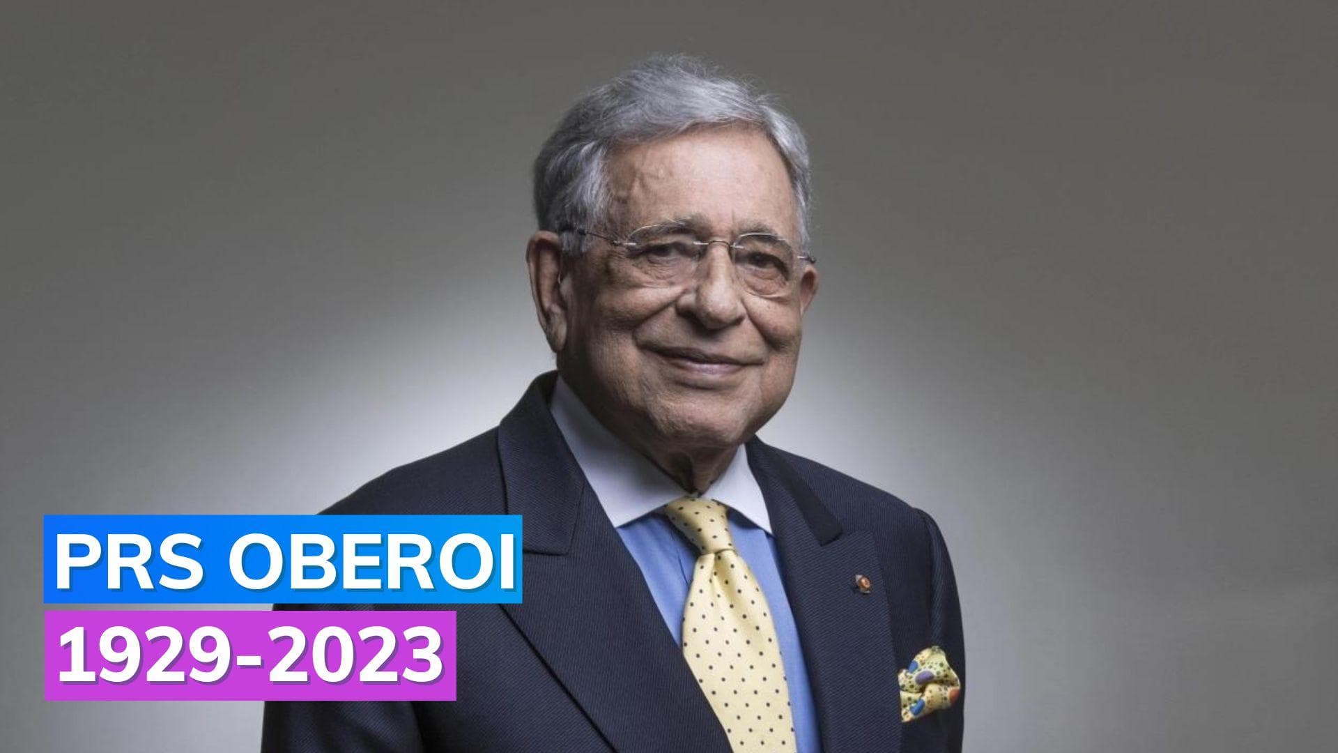 Doyen of Indian hospitality PRS Oberoi passes away