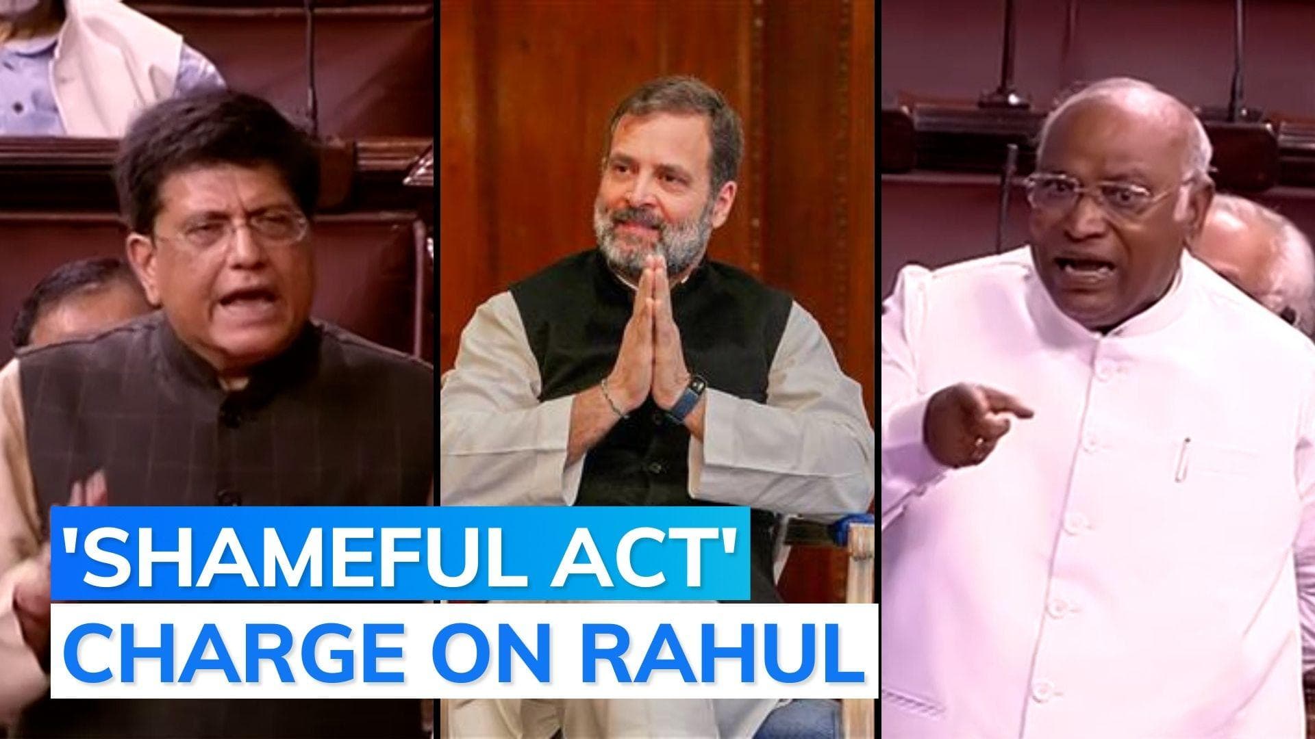 After Lok Sabha, Rajya Sabha adjourned due to protests: Piyush Goyal slams Rahul Gandhi for London speech