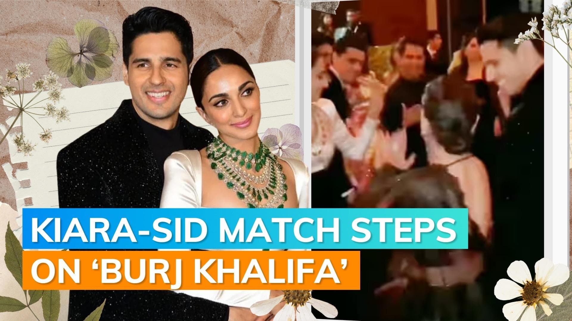 Sidharth Malhotra, Kiara Advani dance to the beats of 'Burj Khalifa' at wedding reception: watch
