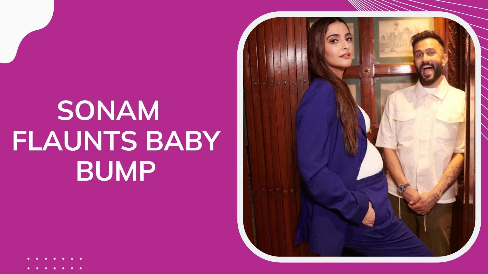 Sonam Kapoor makes her first public appearance with husband Anand Ahuja after pregnancy announcement 