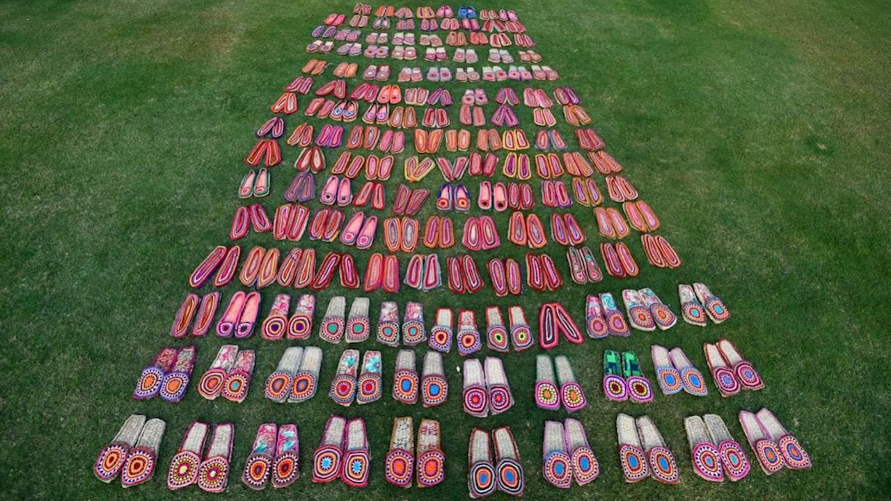 PM Modi sends jute shoes to workers at Kashi Dham as they can't wear leather ones inside temple. See pics