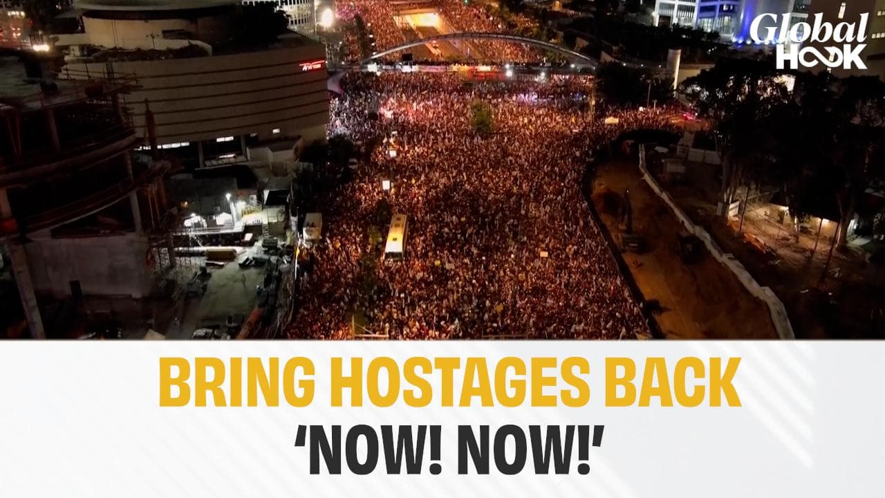 Massive Protests Across Israel Demanding Ceasefire With Hamas After 6 Hostages Found Dead In Gaza