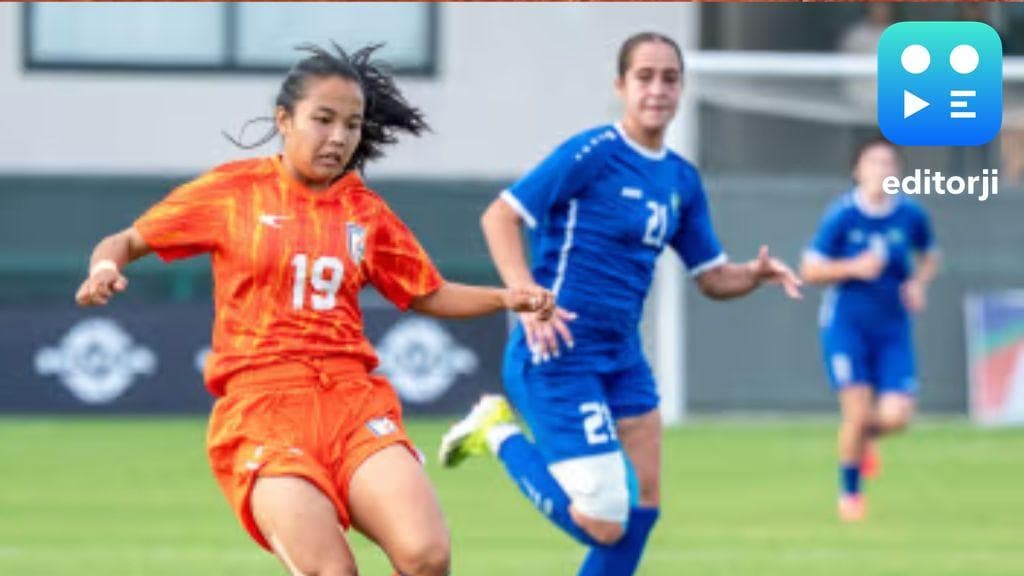 India's women's football team narrowly lost 0-1 to Uzbekistan
