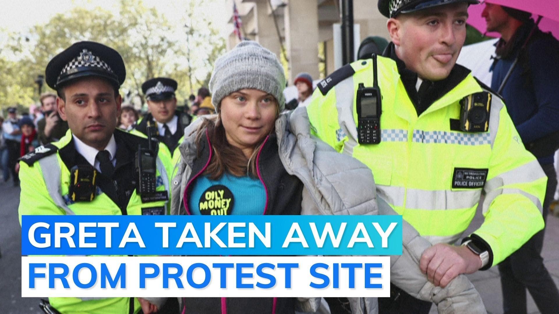 Greta Thunberg detained at London climate protest