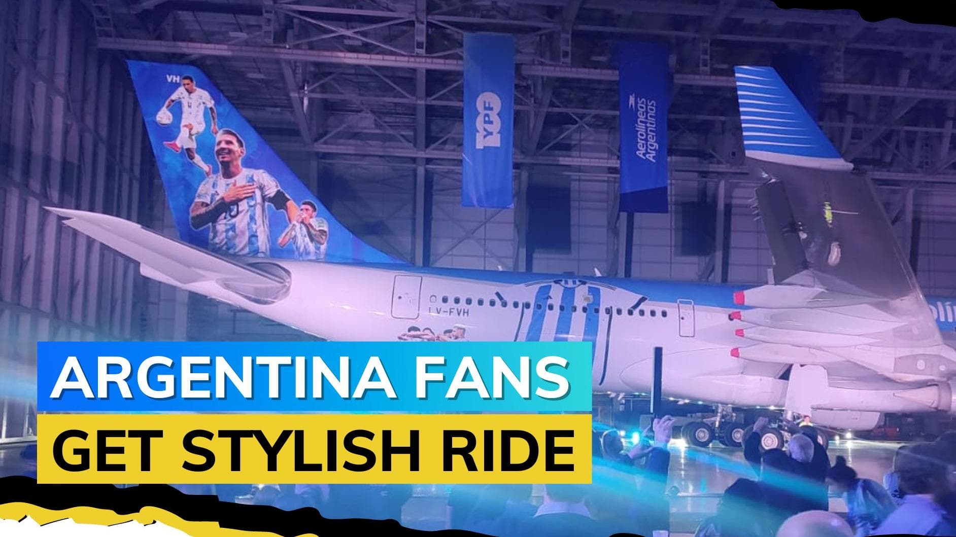 WATCH: Argentina unveil airplane for fans for 2022 Qatar World Cup