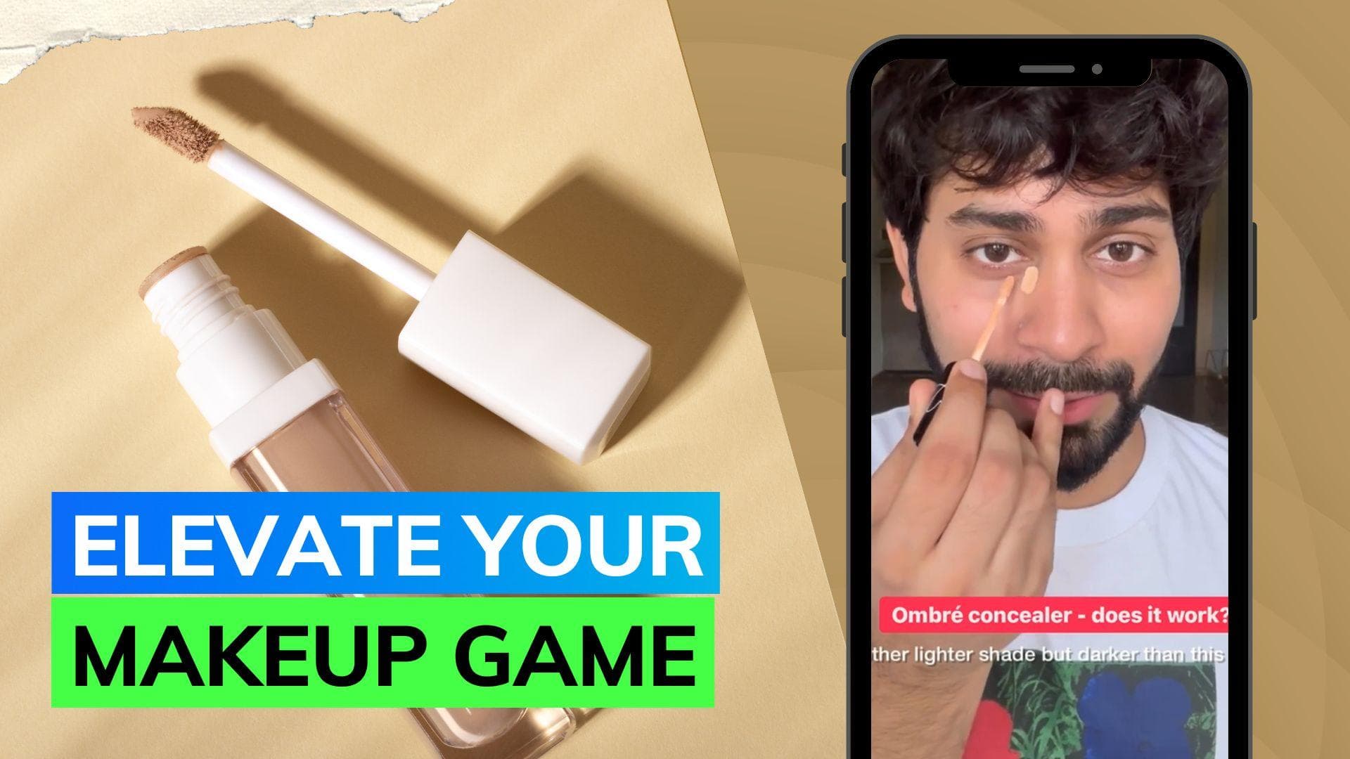 Ankush Bahuguna tries TikTok's viral ombre concealer technique; find out how well it works