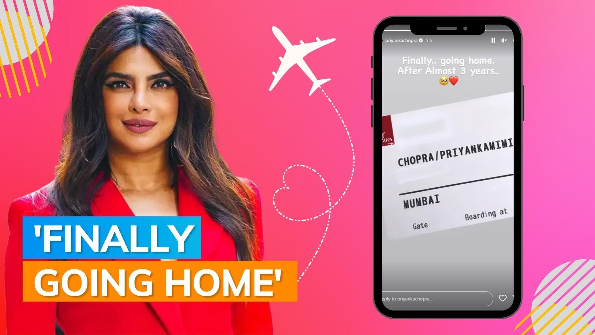 Priyanka Chopra is excited as she is finally coming to India after almost 3 years