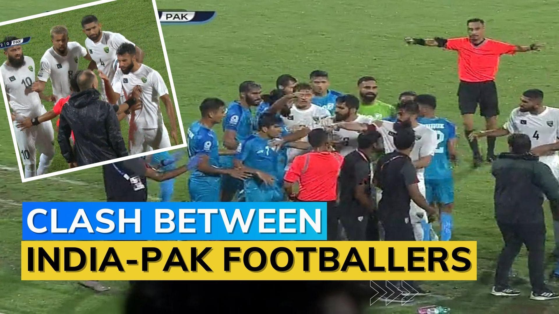 SAFF Championship 2023: Indian team get into fight with Pakistan players, Igor Stimac sent off