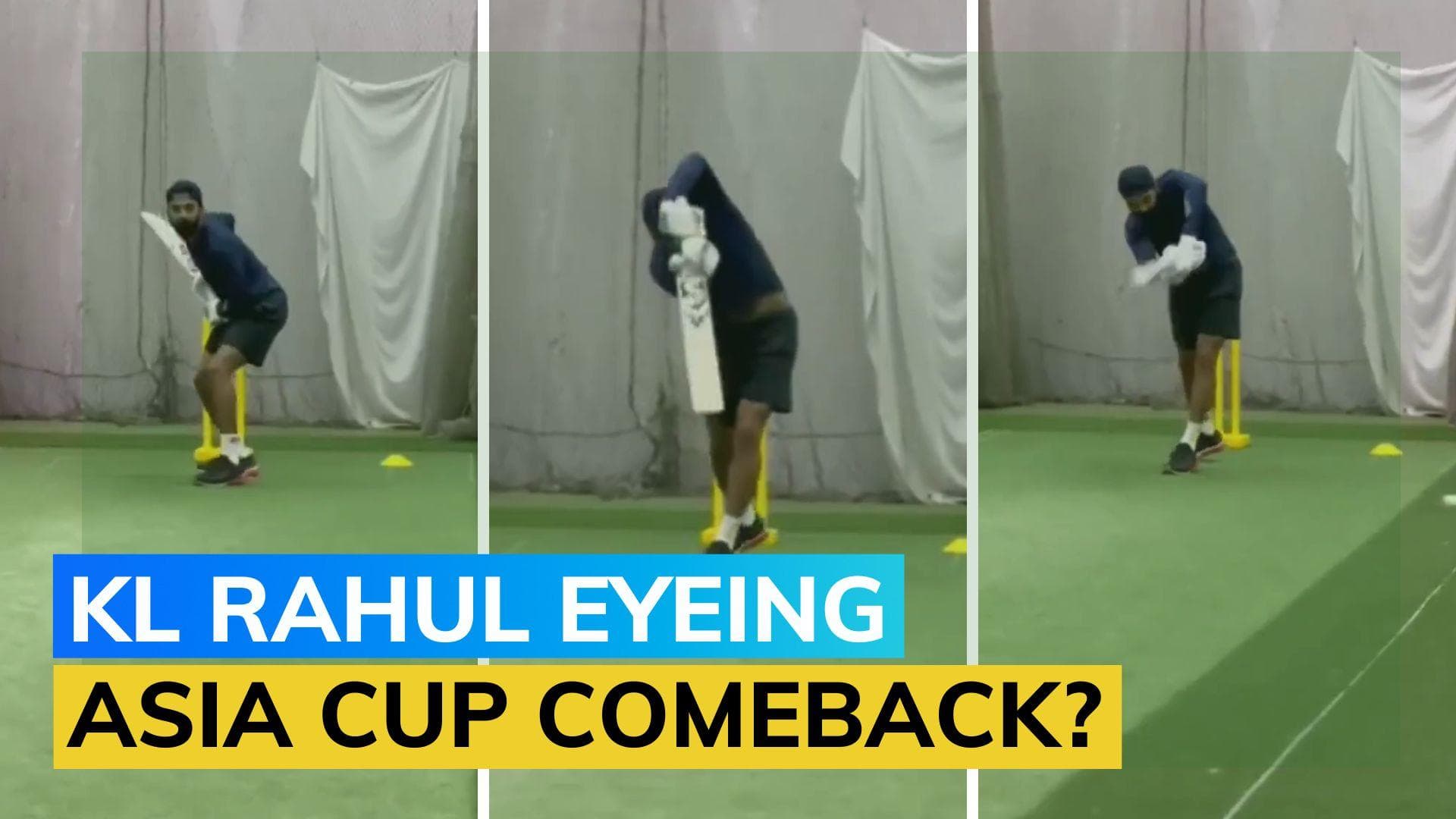 WATCH: Indian batter KL Rahul resumes batting in nets two months after undergoing surgery