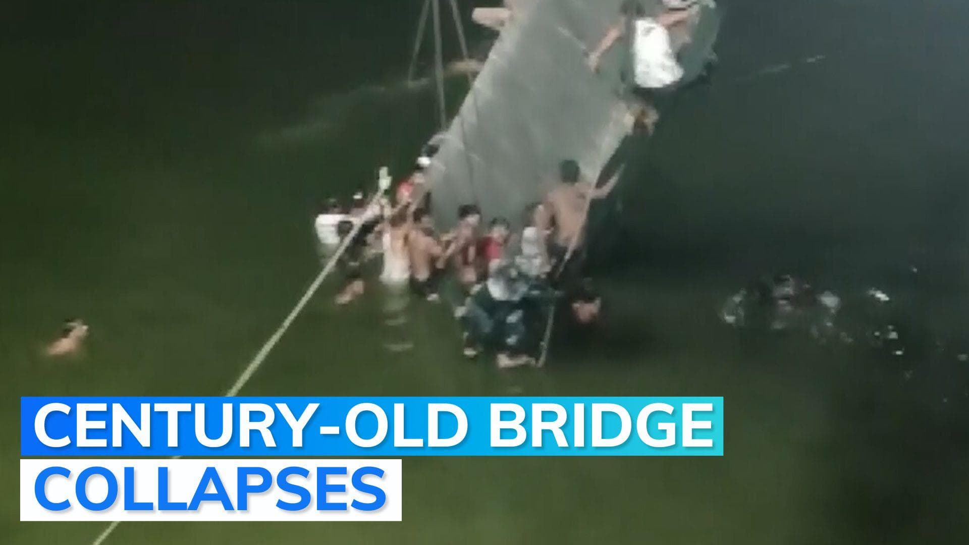 Gujarat cable bridge collapses, several feared injured