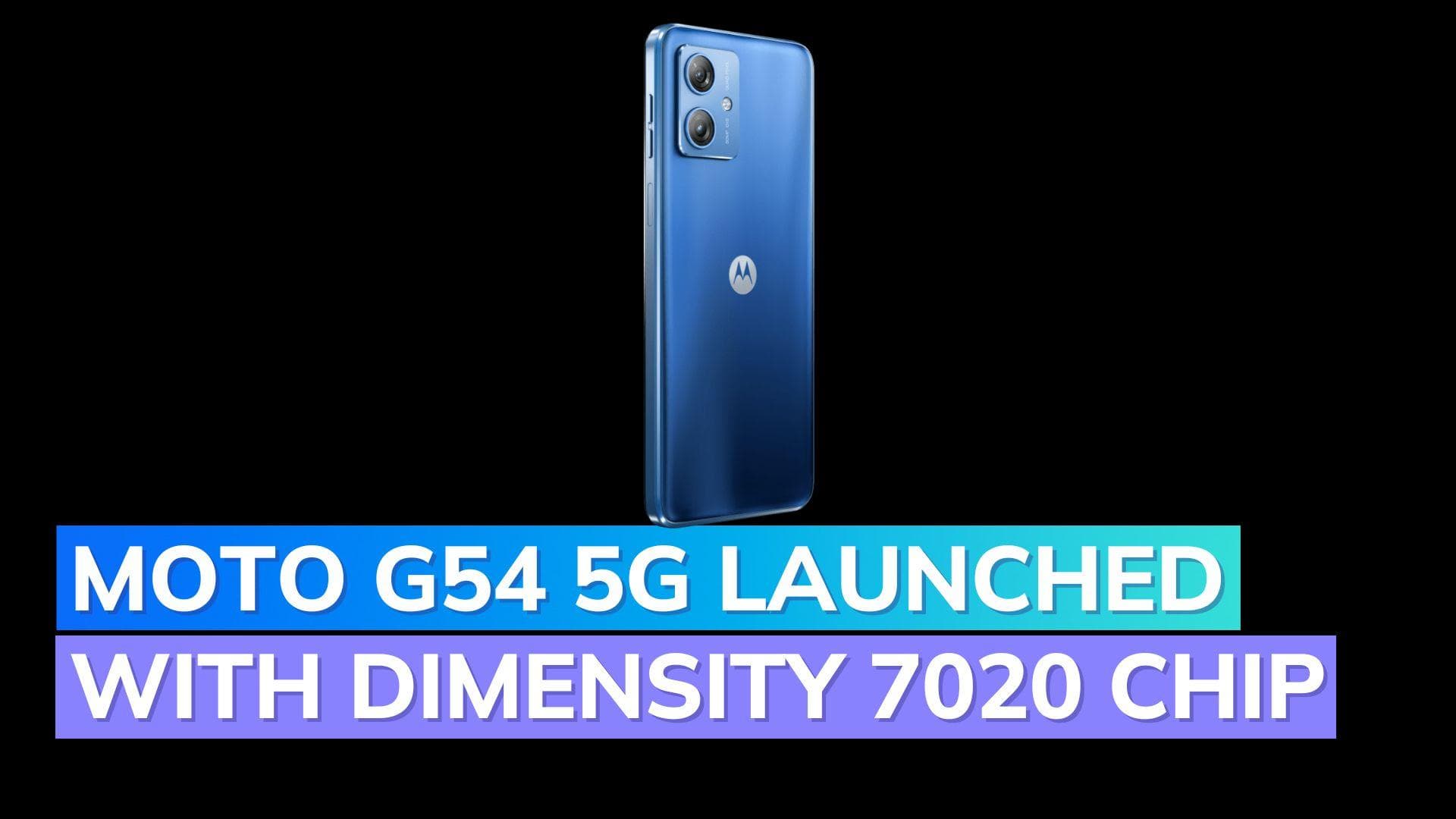 Motorola launches Moto G54 5G: See specifications, price in India, launch offers