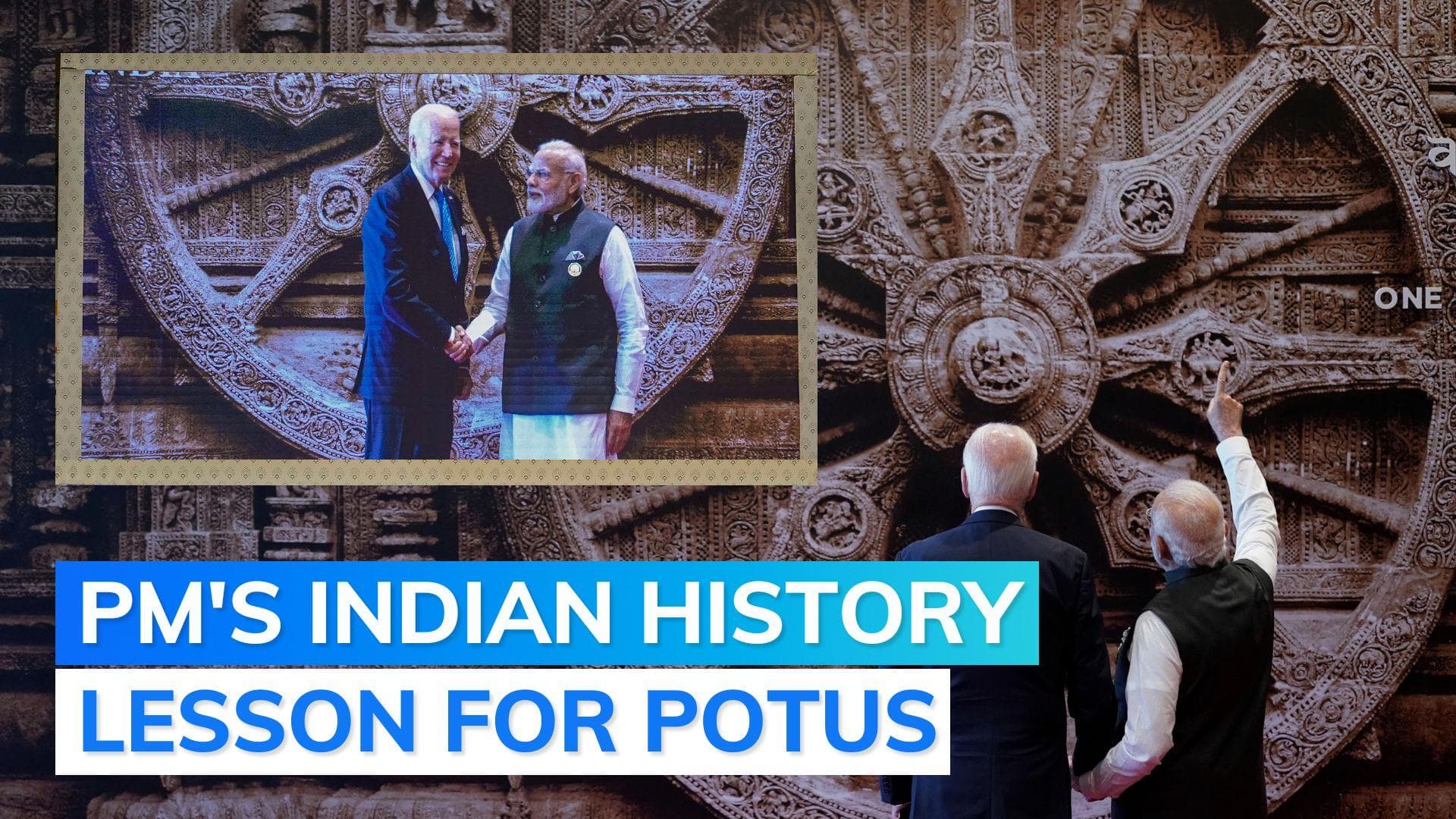Watch: Modi explains Konark Wheel significance as he welcomes Joe Biden at G20 summit venue