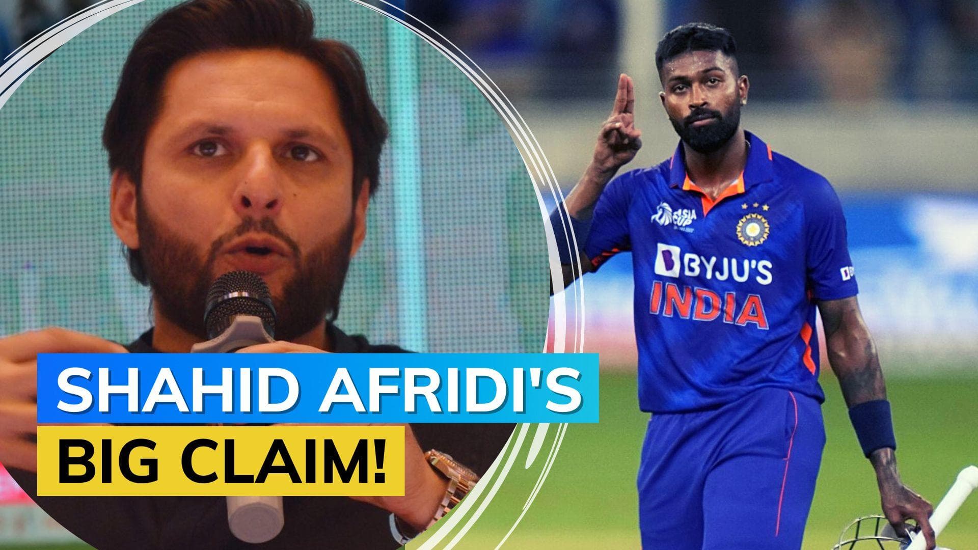 Pakistan don't have a finisher like Hardik Pandya: Shahid Afridi