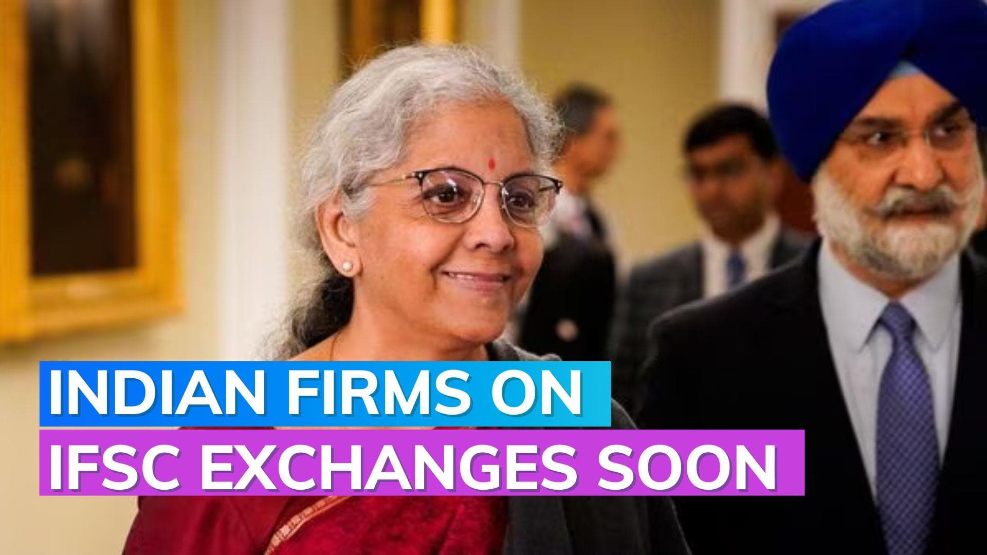 Indian companies can go for overseas listing: FM Sitharaman