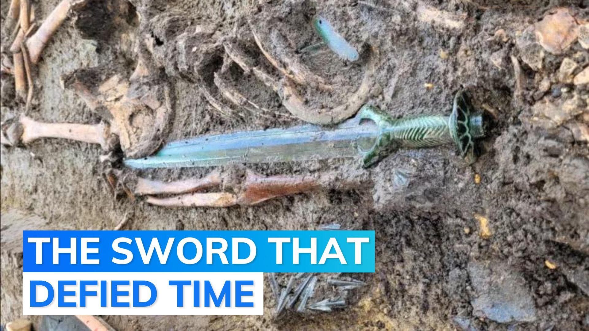 Germany: archaeologists discover 'exceptionally rare' 3,000-year-old sword 