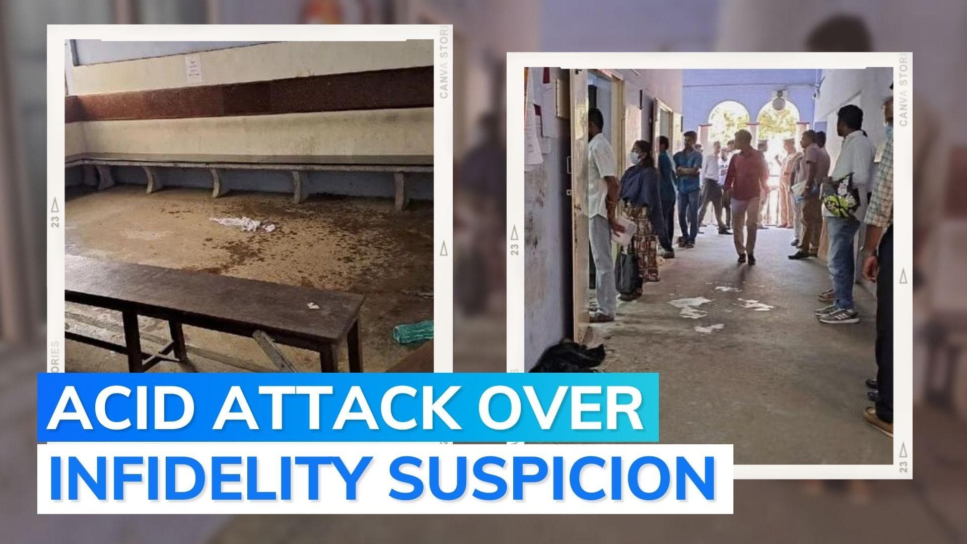 Tamil Nadu: husband splashes acid on wife inside court complex