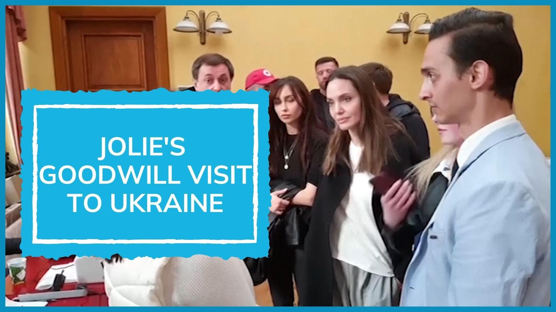 Angelina Jolie visits Ukraine, meets displaced people in Lviv