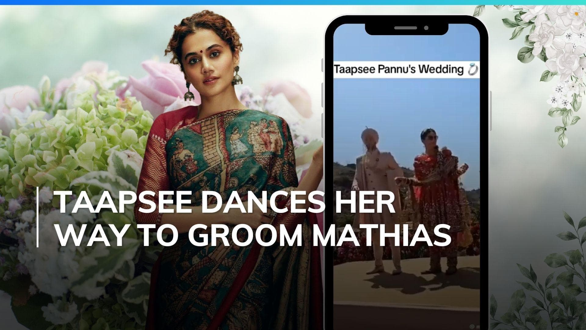 Watch: The first glimpse of Taapsee Pannu and Mathias Boe's wedding surfaces on the Internet 