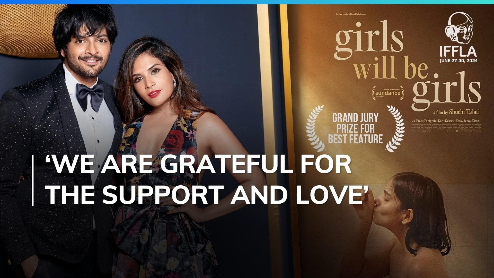 Richa Chadha and Ali Fazal express their joy as 'Girls Will Be Girls' wins Grand Jury Prize at IFFLA