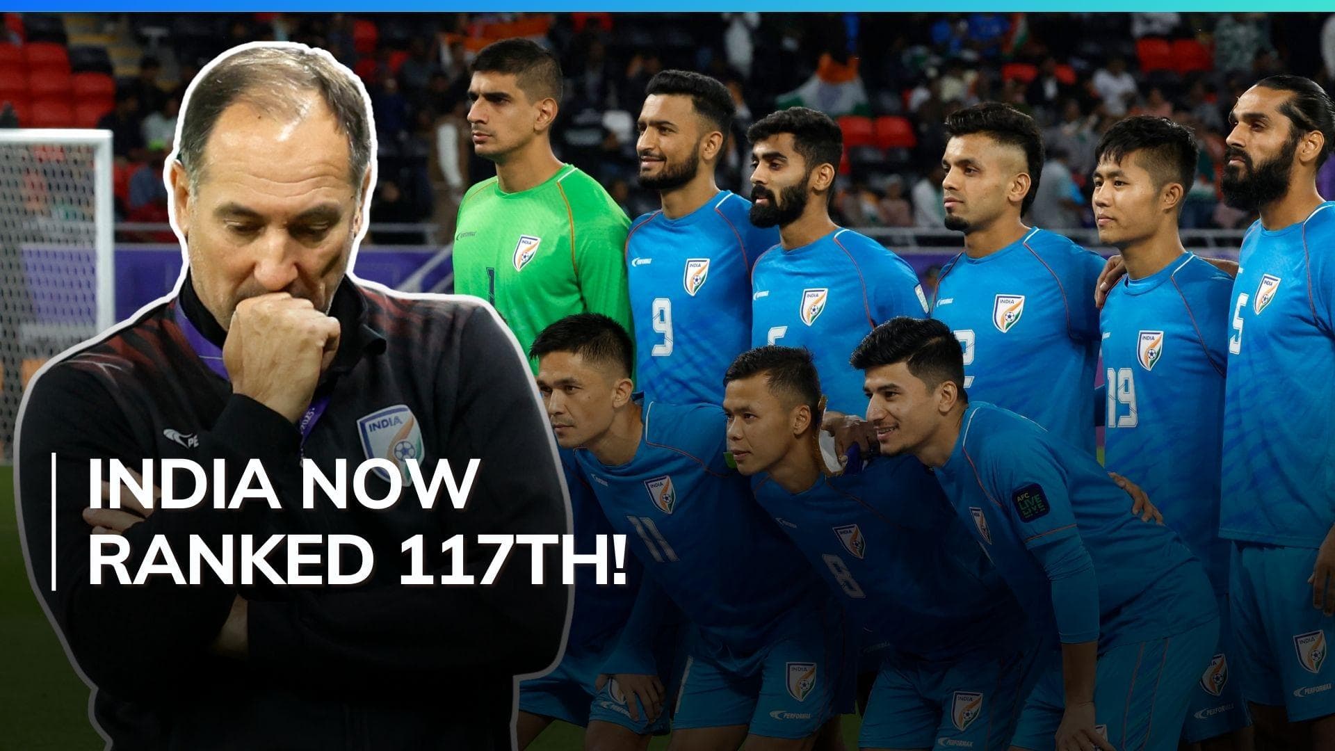 FIFA Rankings: Indian football team drops 15 places after AFC Asian Cup debacle