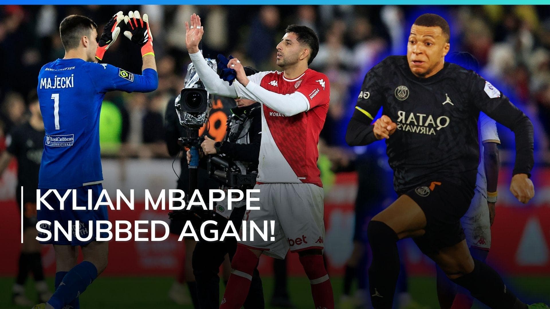 Ligue 1: PSG  withdrew Kylian Mbappe again as the match against Monaco ends in a draw