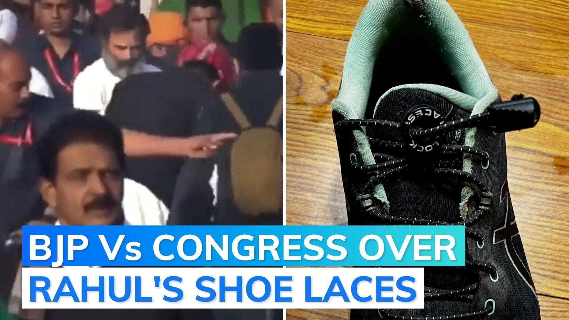 Why Congress tweeted pic of Rahul Gandhi's shoe after BJP claim that 'ex-minister tied his laces'