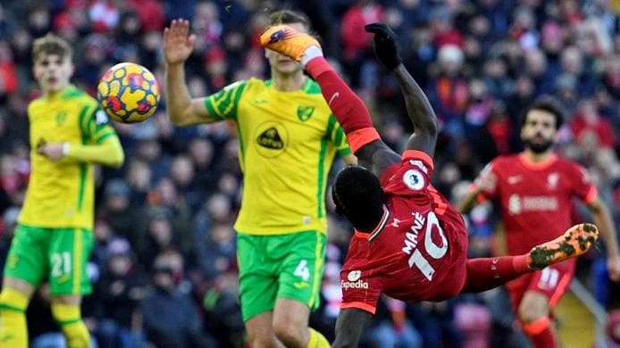 Premier League: Salah scores his 150th goal for Liverpool in a 3-1 win over Norwich City
