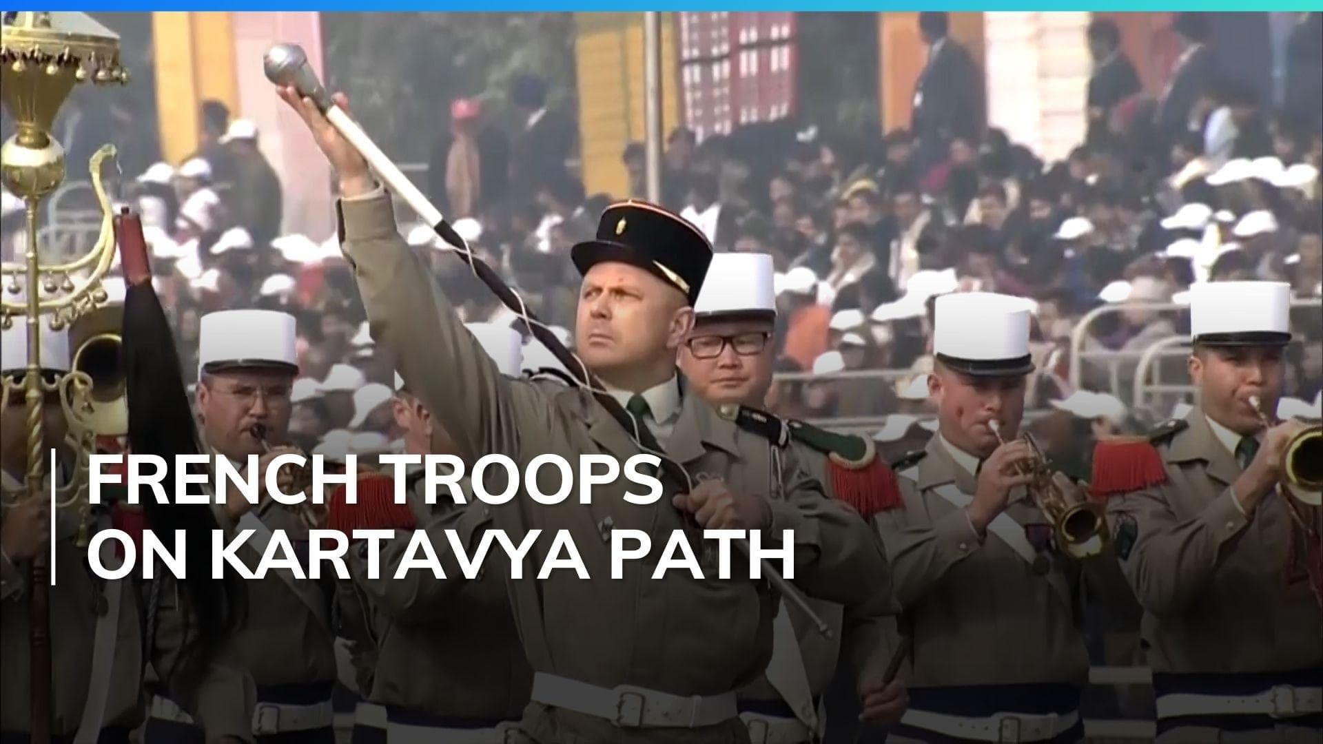 French Rafales, marching contingent take part in Republic Day parade