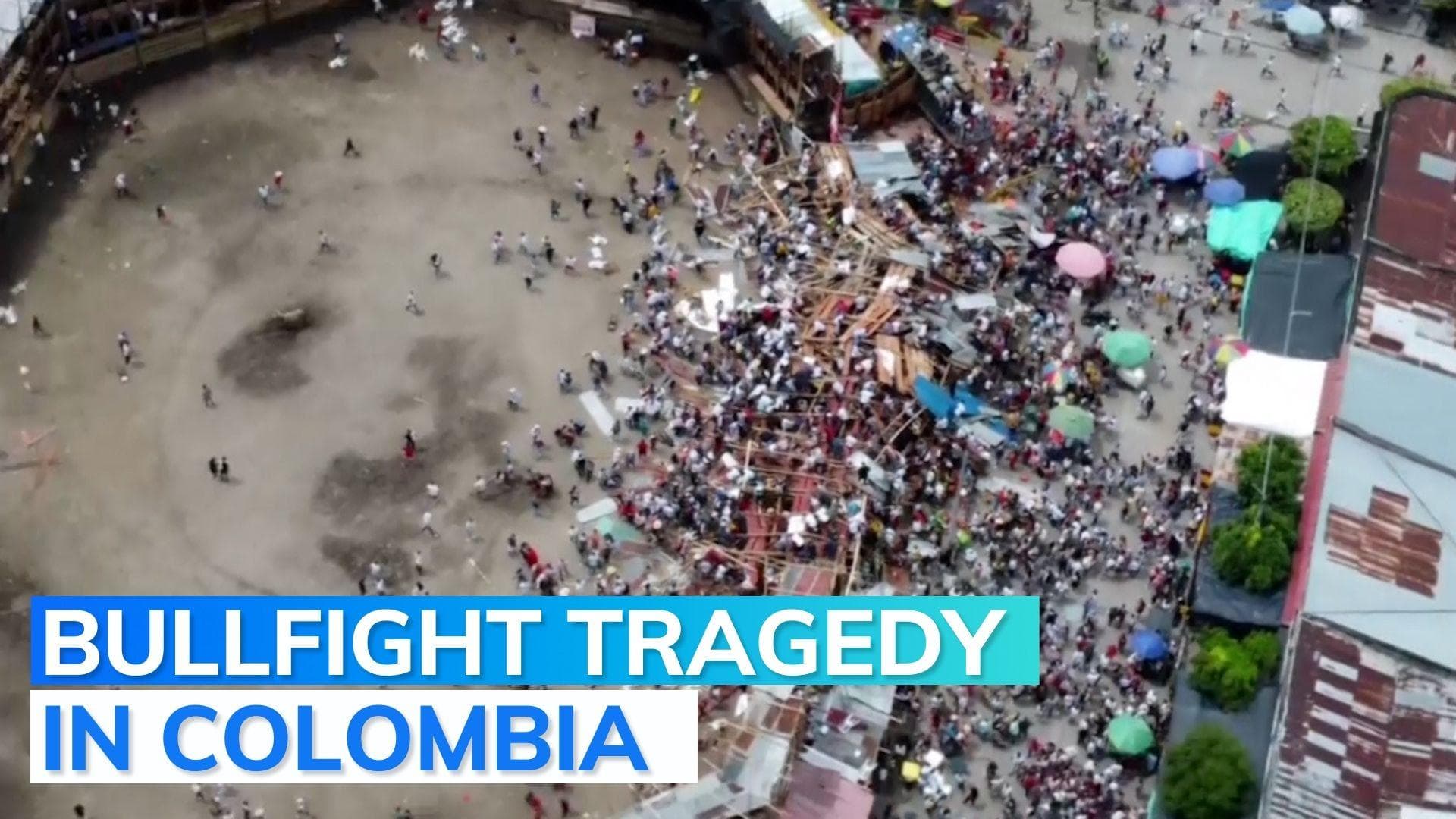 On camera: 4 killed as stands collapse during Colombian bullfight