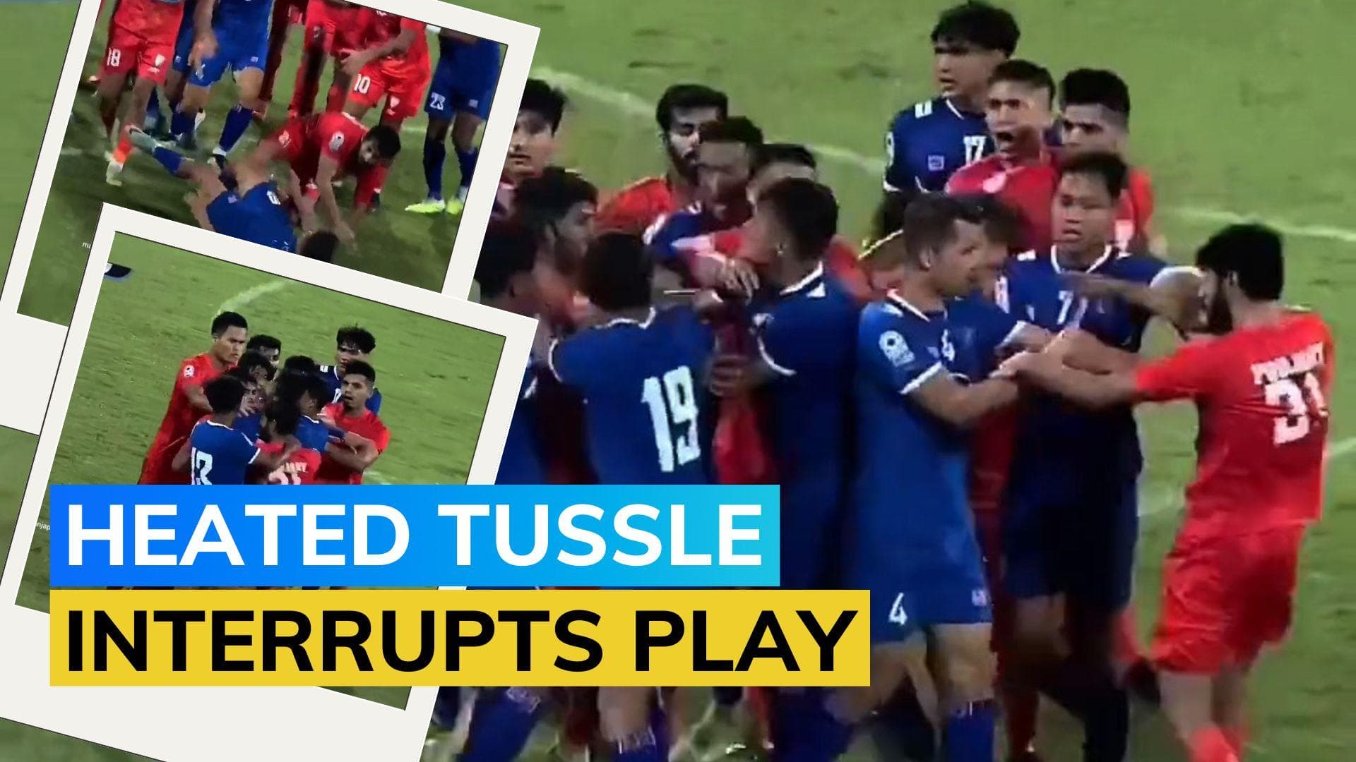 India, Nepal players' melee days after on-field scuffle with Pakistan | SAFF Championship