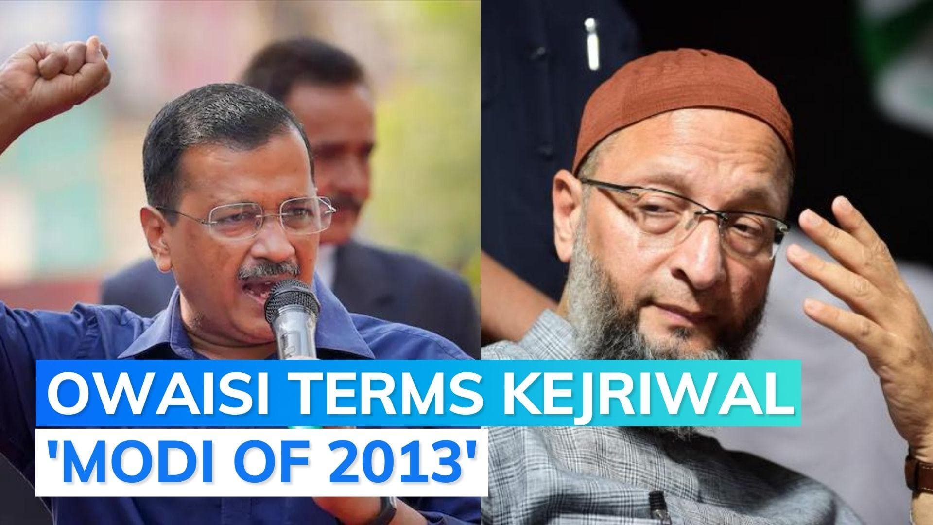 AIMIM chief Asaduddin Owaisi calls AAP 'chhota recharge', targets Kejriwal