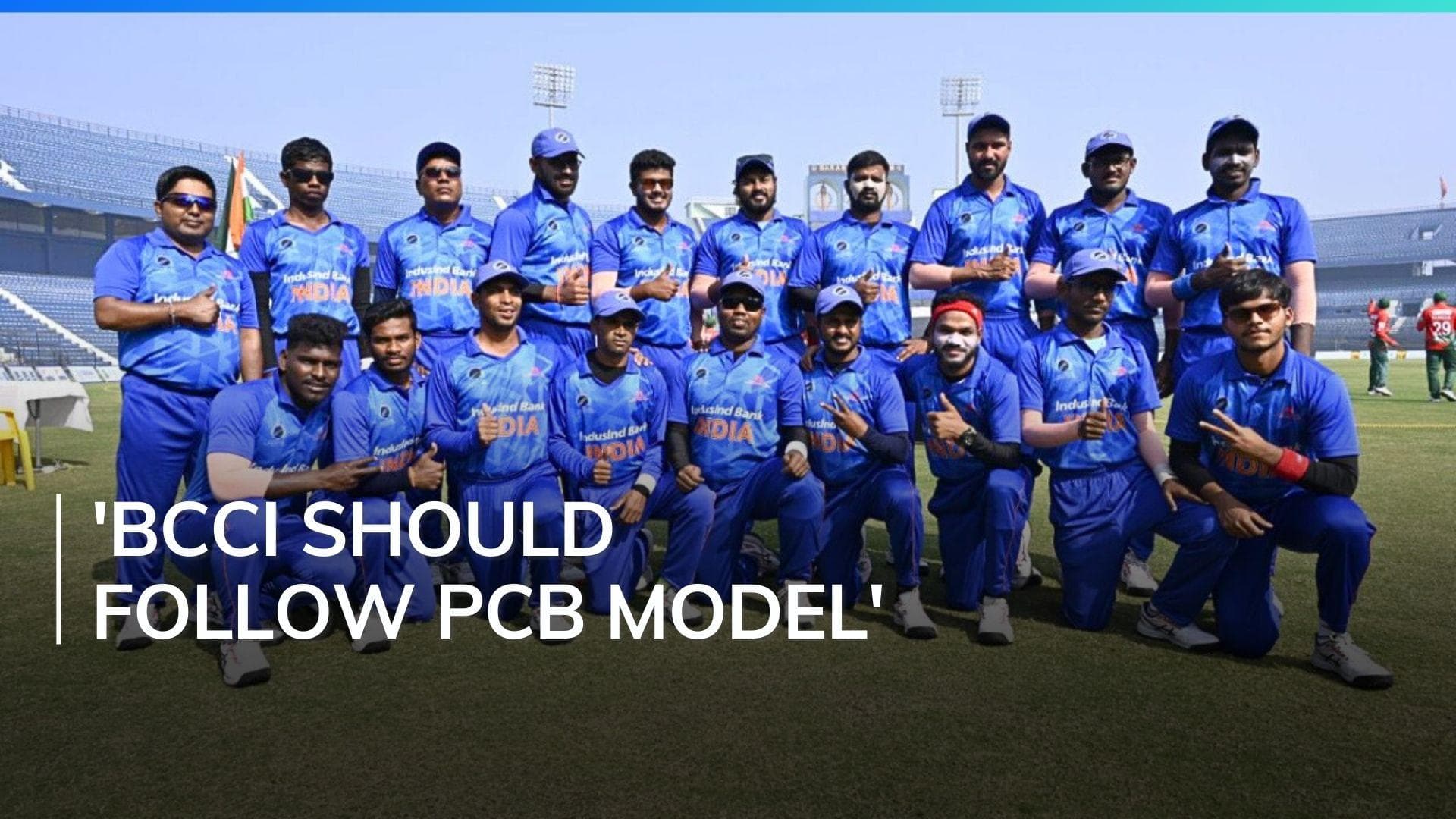 Indian blind cricket team wants BCCI's recognition
