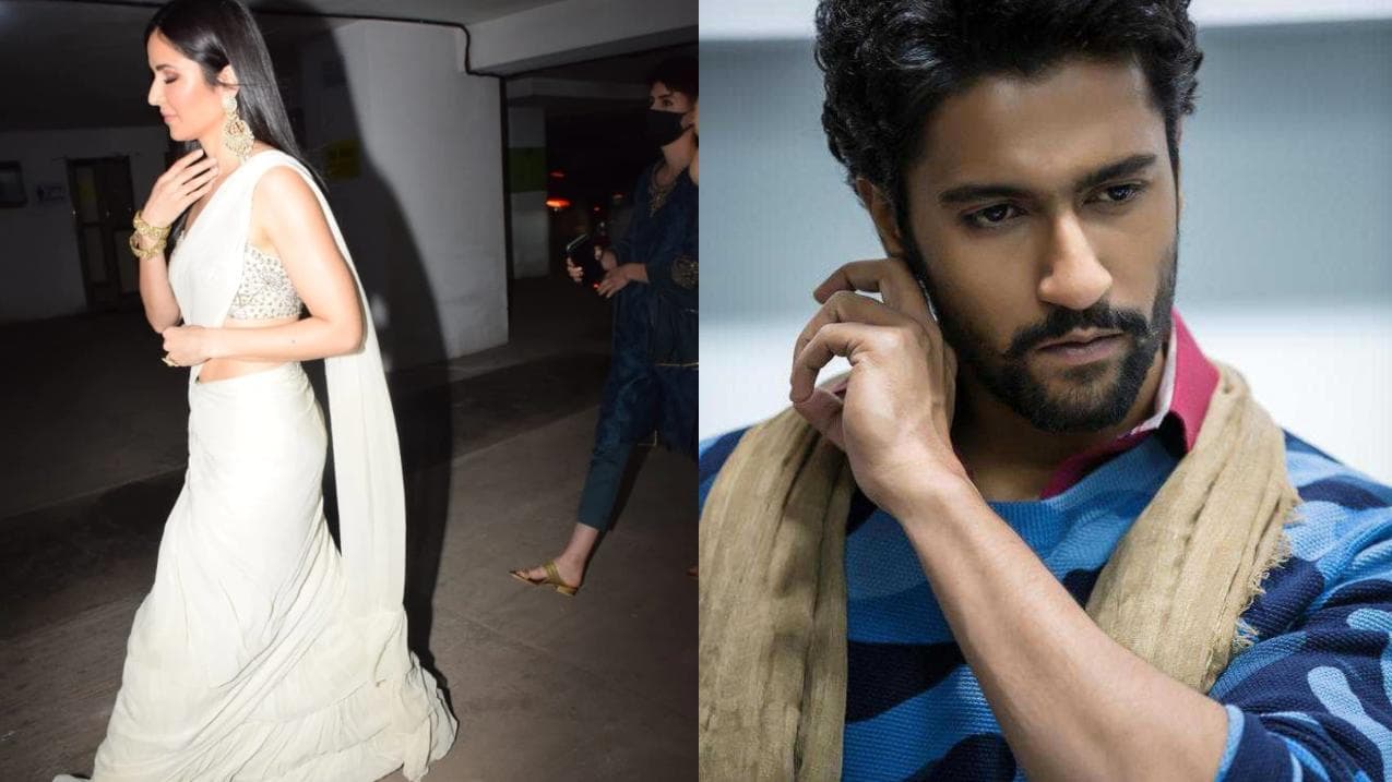 Bride-to-be Katrina Kaif spotted at Vicky Kaushal's residence in a pristine white ensemble