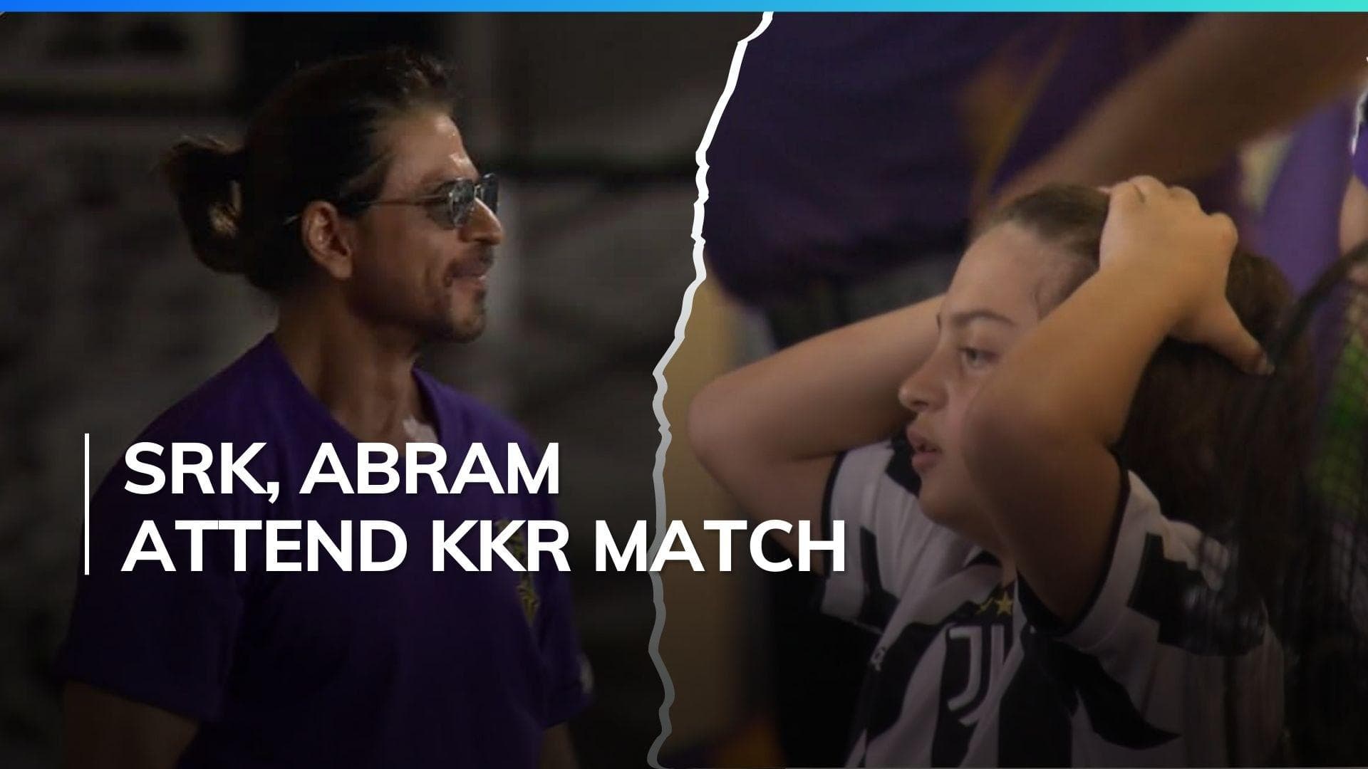 Shah Rukh Khan, AbRam cheer for Kolkata Knight Riders at Eden Gardens, video goes viral