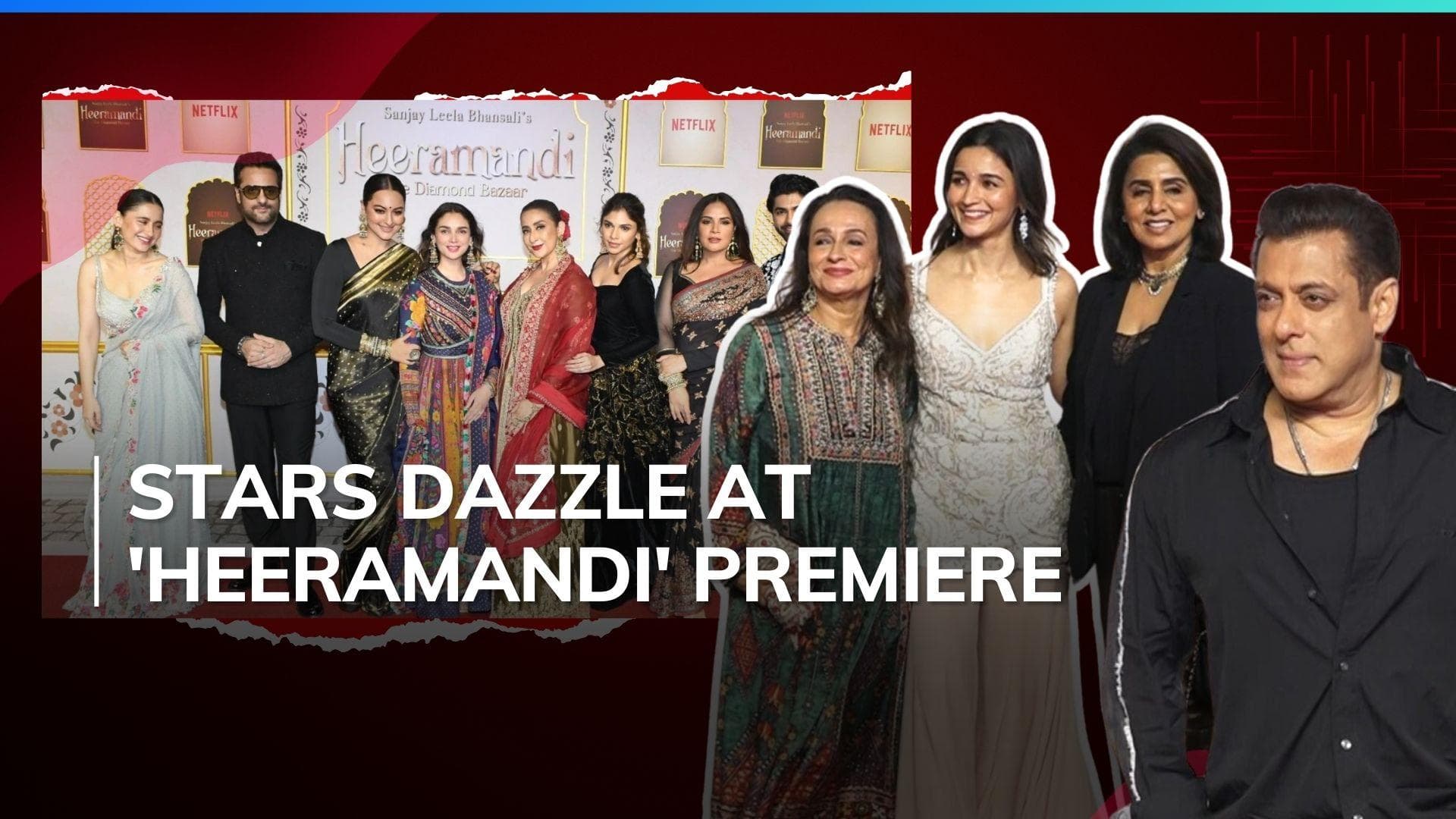 ‘Heermandi’ premiere: Alia Bhatt, Ananya Panday bring royalty to red carpet; Salman Khan arrives in style