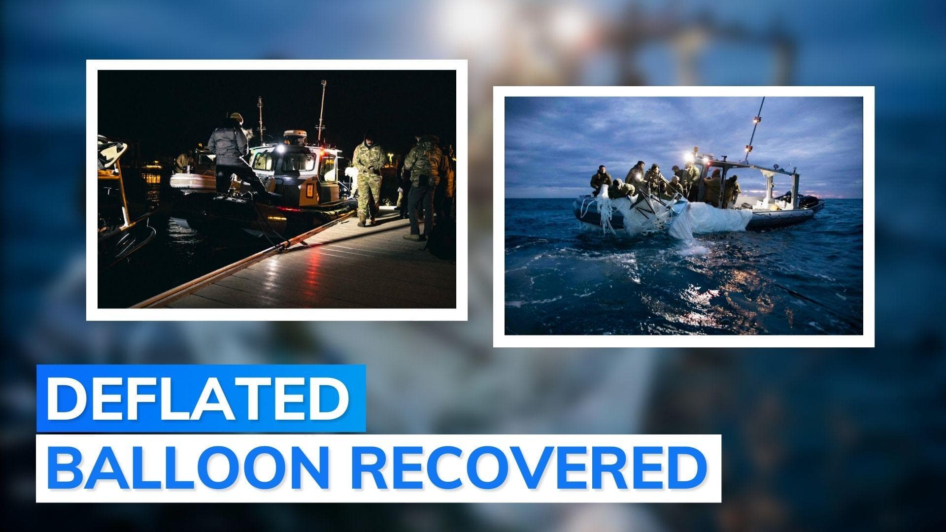 Chinese spy balloon retrieved from the ocean. Watch what US found