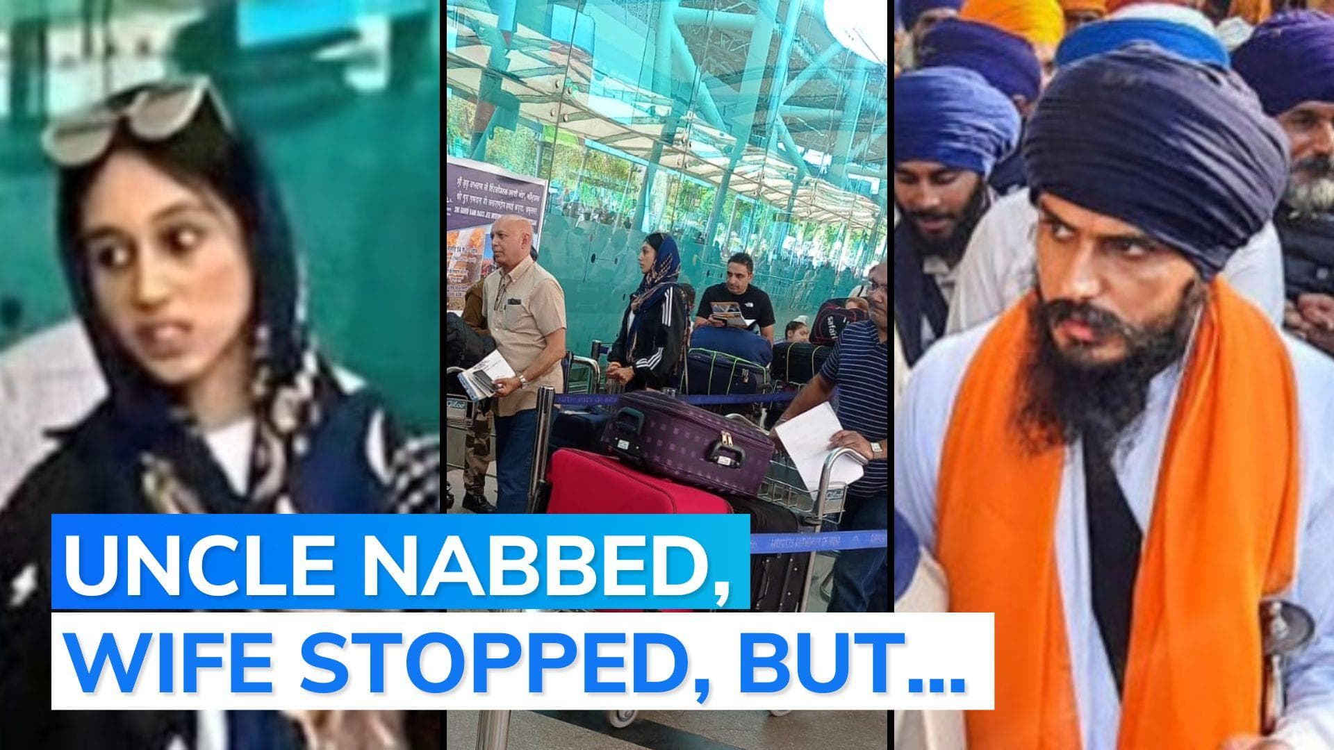 Amritpal's wife stopped at airport while trying to fly to London, say reports